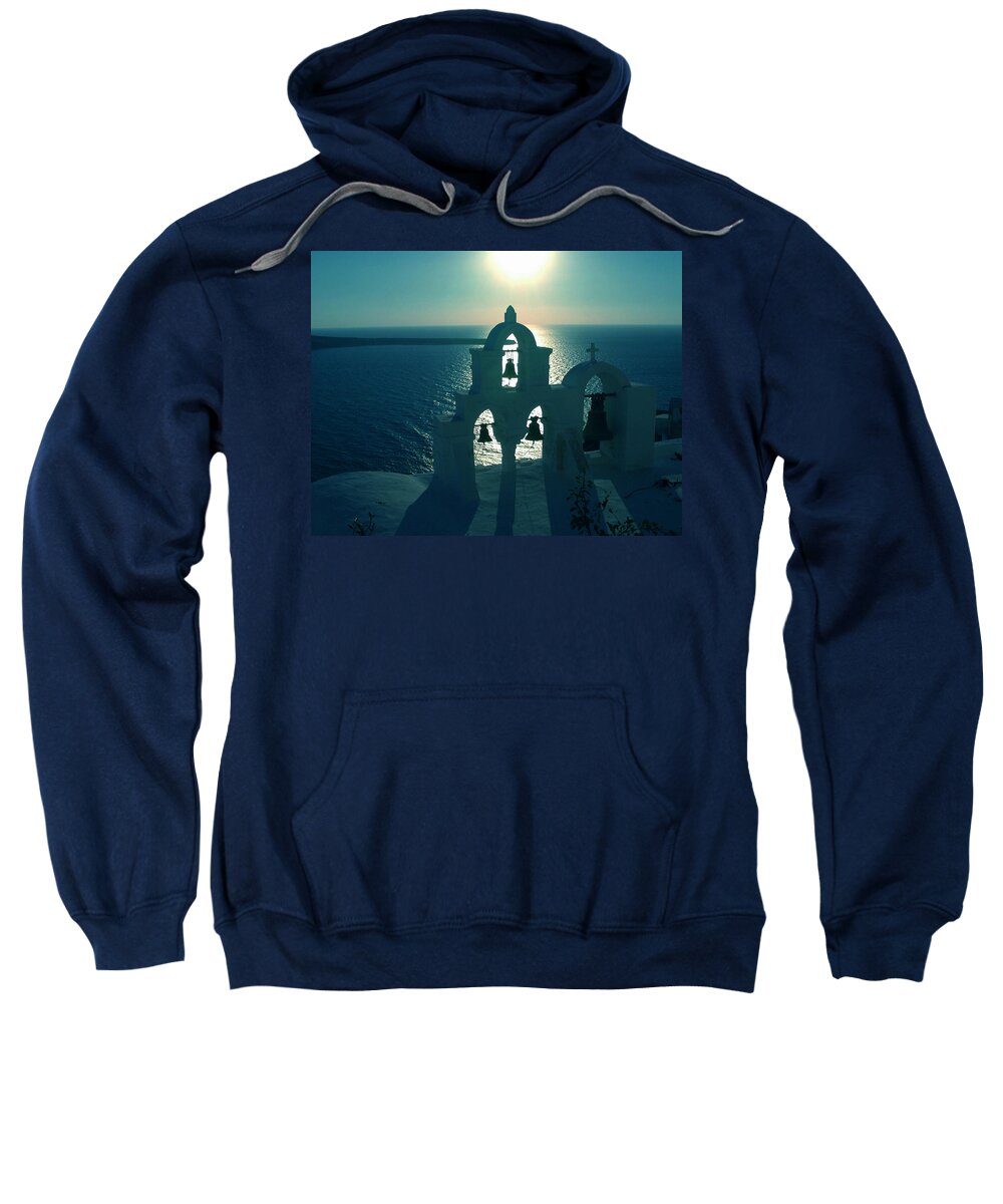 Coletteguggenheim Sweatshirt featuring the photograph Sunset Santorini Greece #1 by Colette V Hera Guggenheim