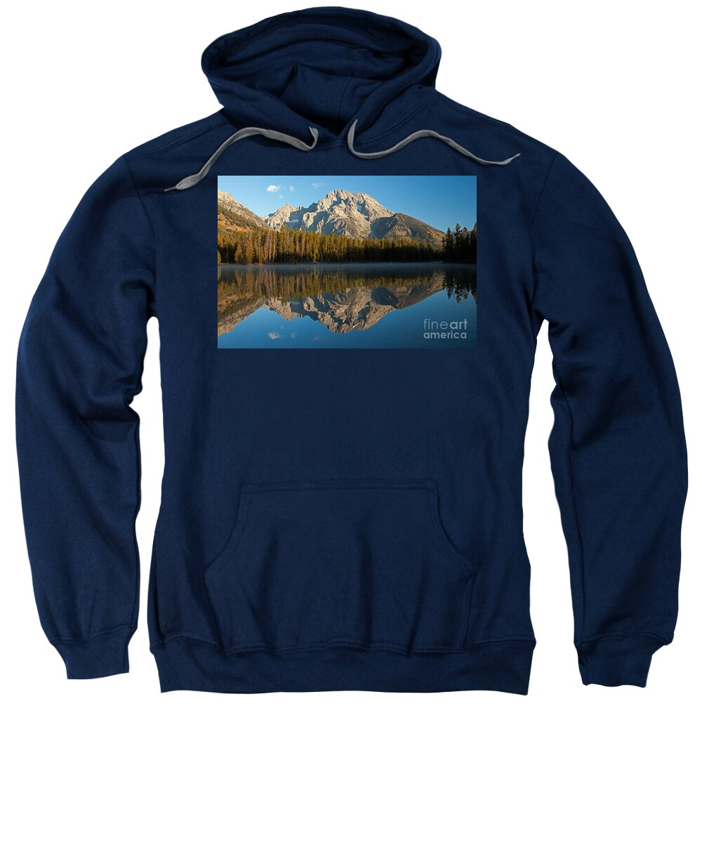 Autumn Sweatshirt featuring the photograph Mount Moran String Lake Grand Teton National Park #2 by Fred Stearns
