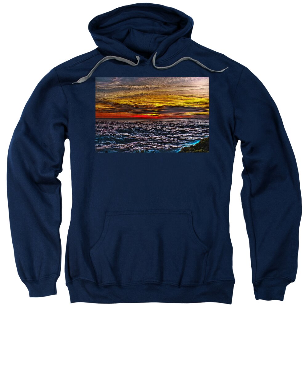Mt Wilson Sweatshirt featuring the photograph Above the Marine Layer V3 by Richard J Cassato