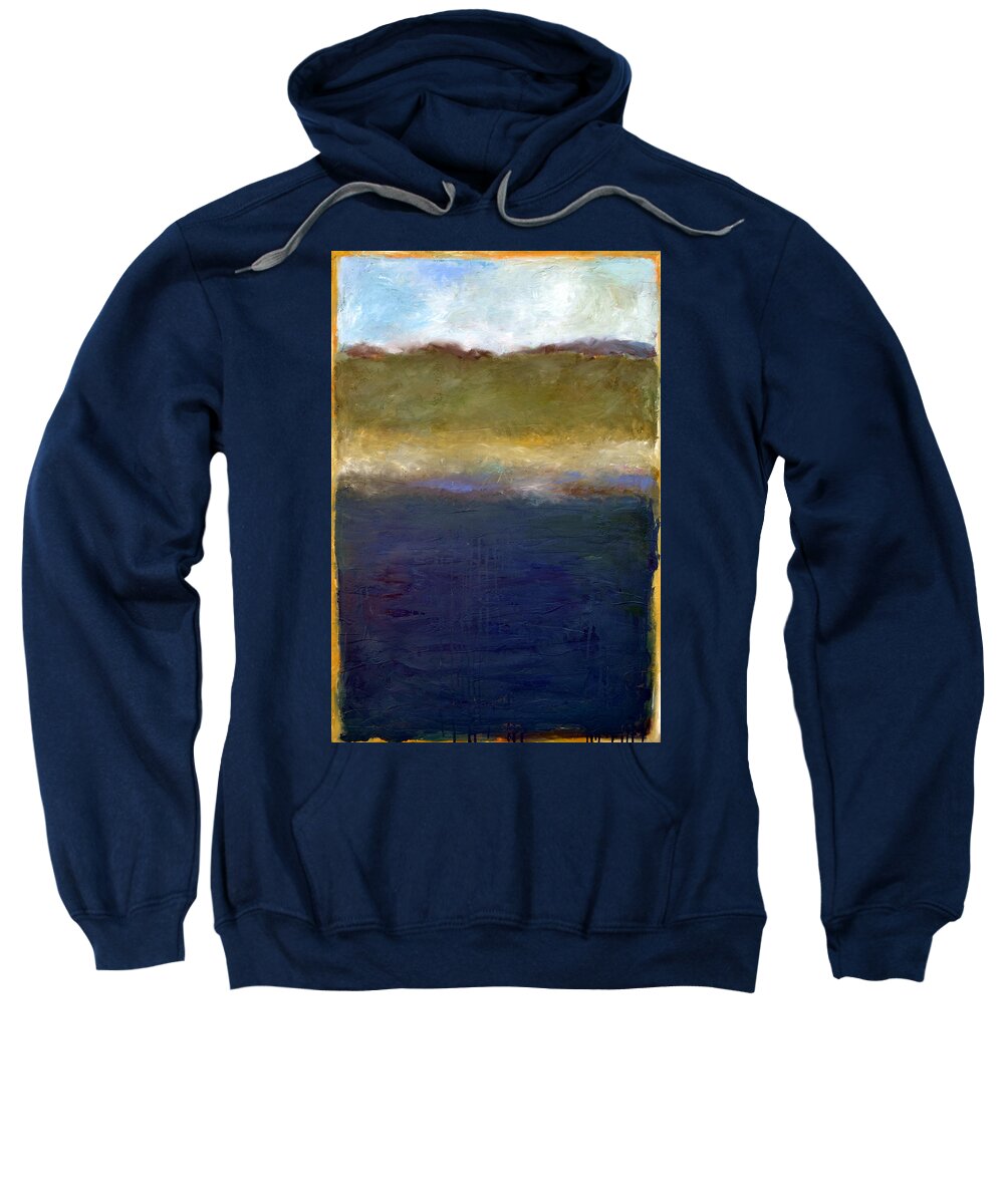 Oceanside Sweatshirt featuring the painting Abstract Dunes ll by Michelle Calkins