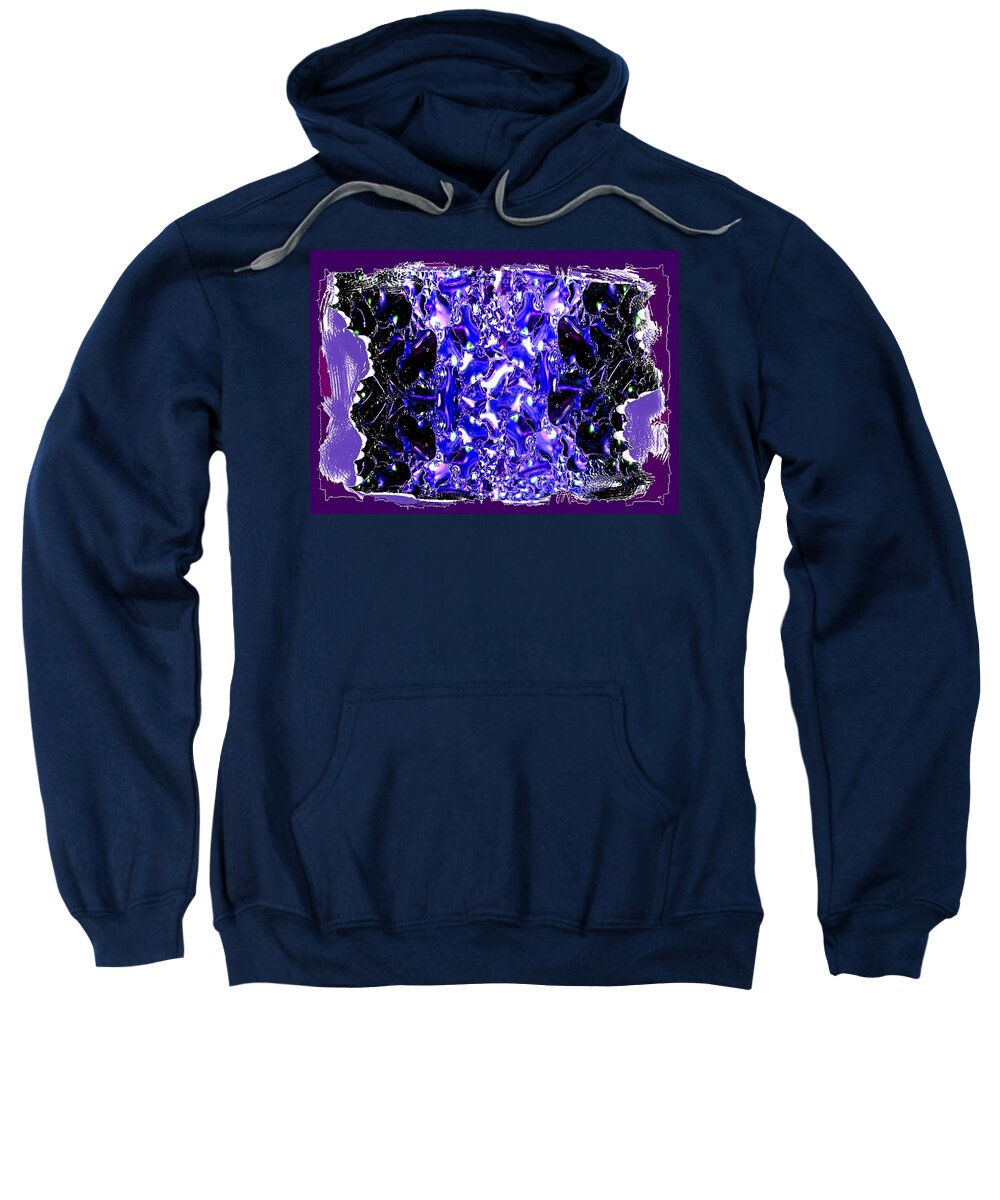 Abstract Fusion Sweatshirt featuring the digital art Abstract Fusion 117 by Will Borden
