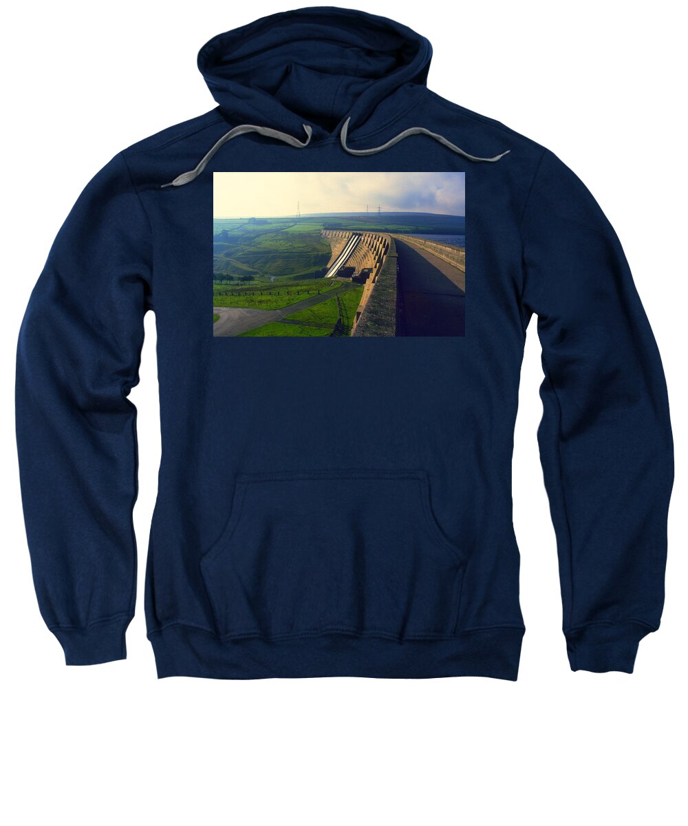 Dam Sweatshirt featuring the photograph Baitings Dam Ripponden by Gordon James