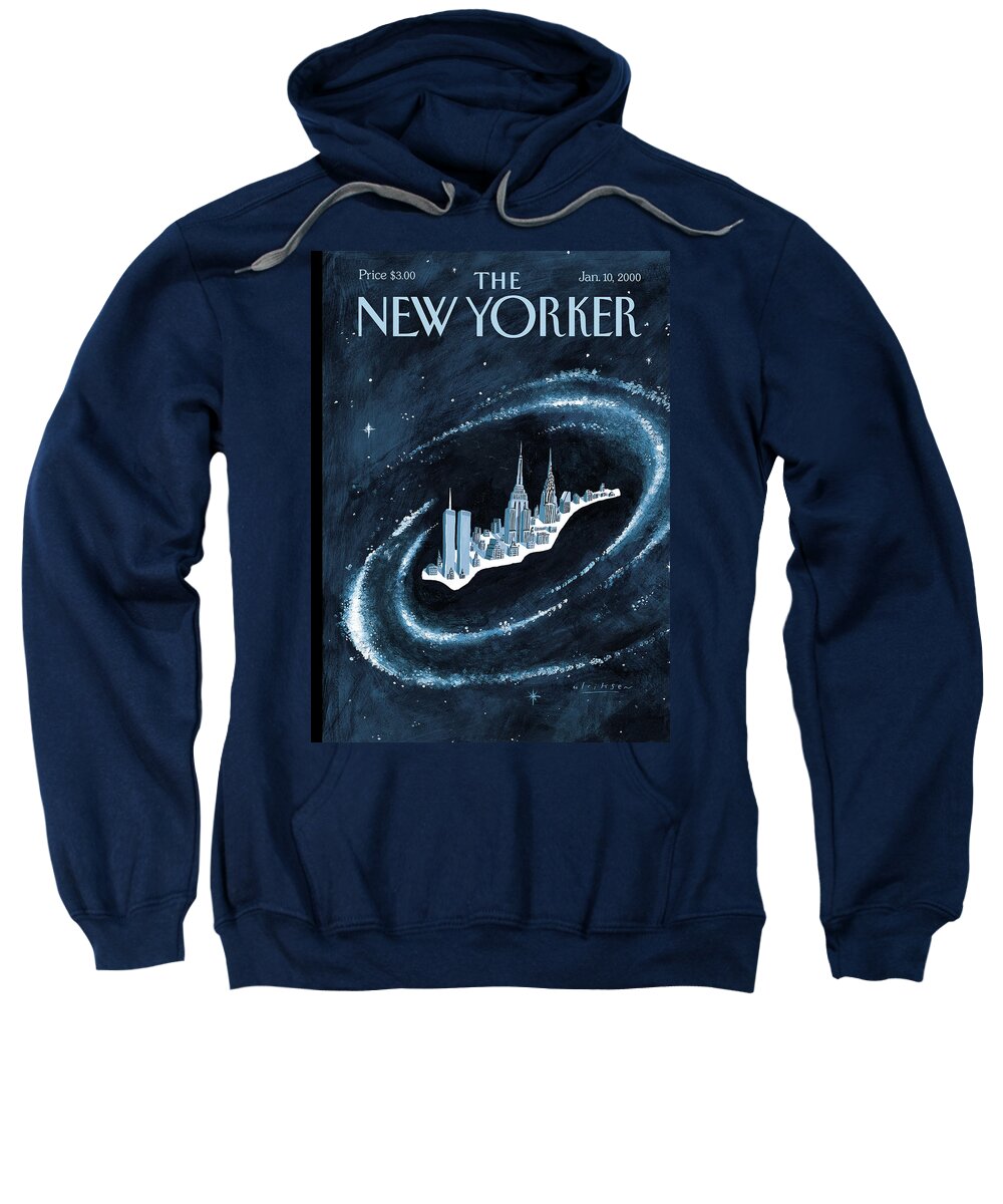 Center Sweatshirt featuring the painting Center Of The Universe by Mark Ulriksen