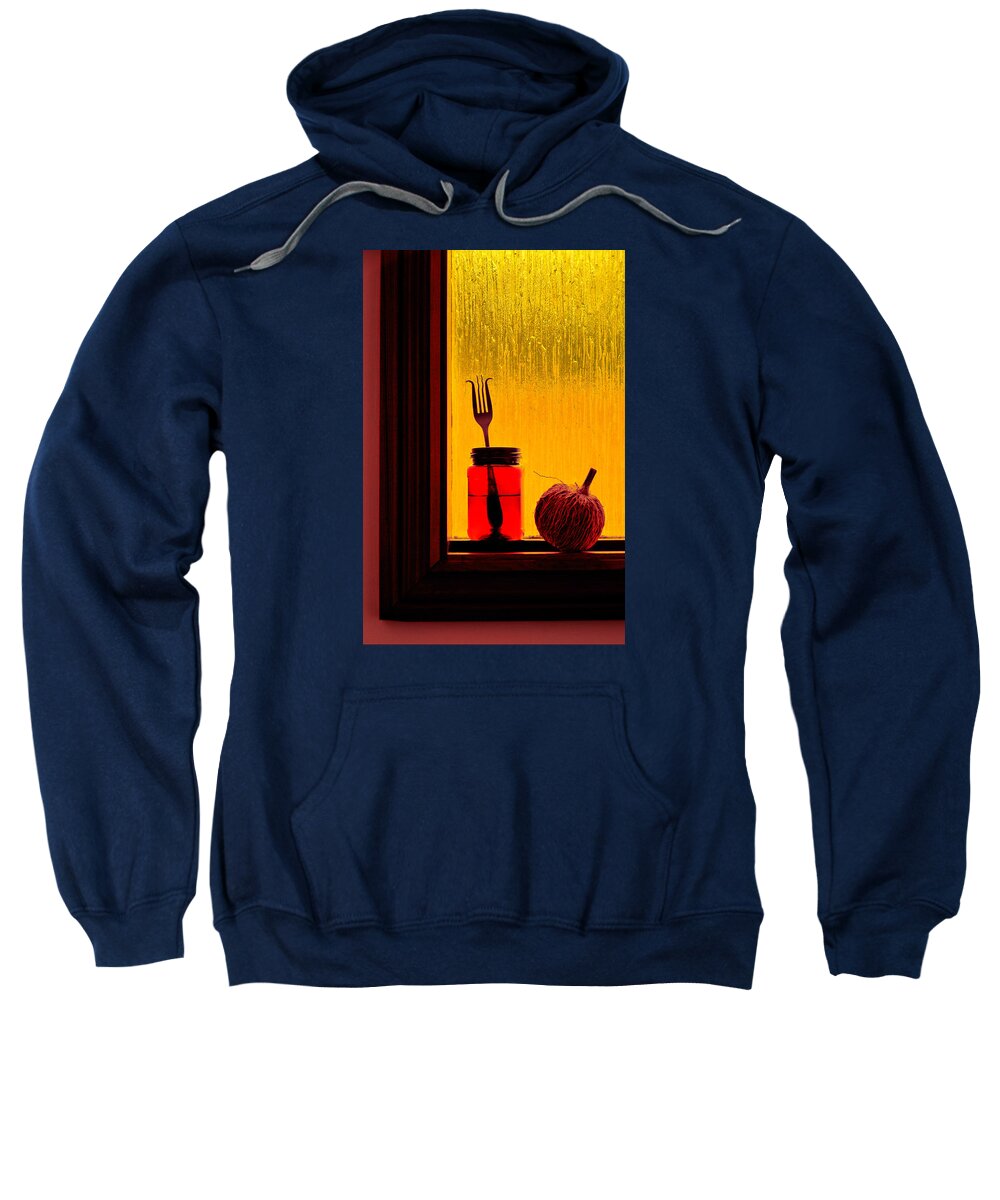 Still Life Sweatshirt featuring the photograph Flower and apple by Andrei SKY
