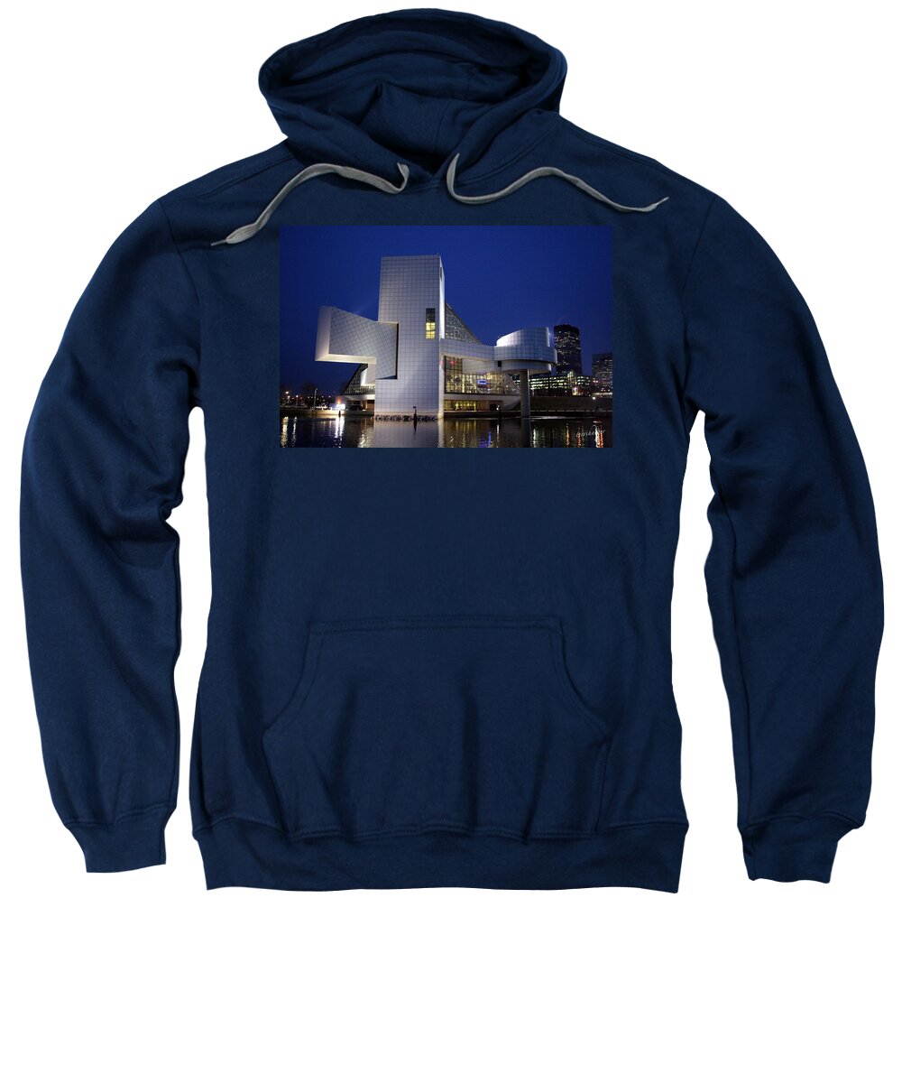 Cle Sweatshirt featuring the photograph Home of Rock 'n Roll by Terri Harper