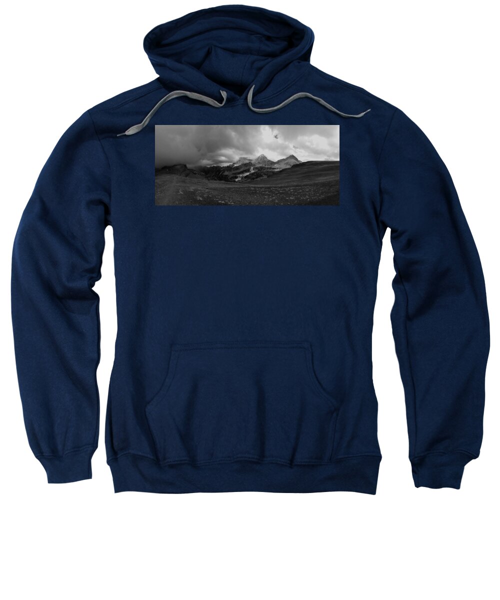 Tetons Sweatshirt featuring the photograph Hurricane Pass Storm by Raymond Salani III