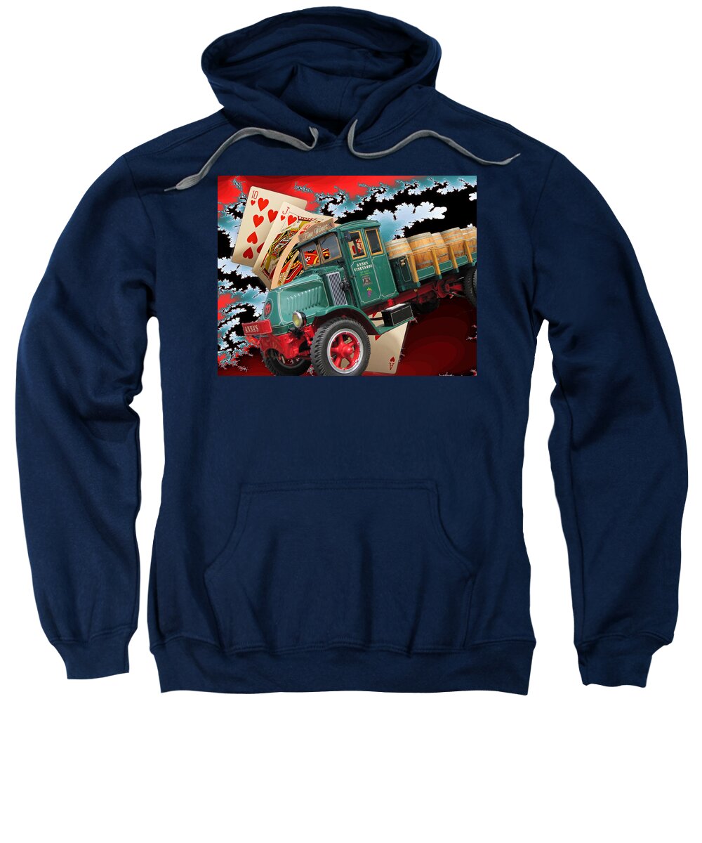 Vintage Sweatshirt featuring the digital art In a Dream by Tristan Armstrong