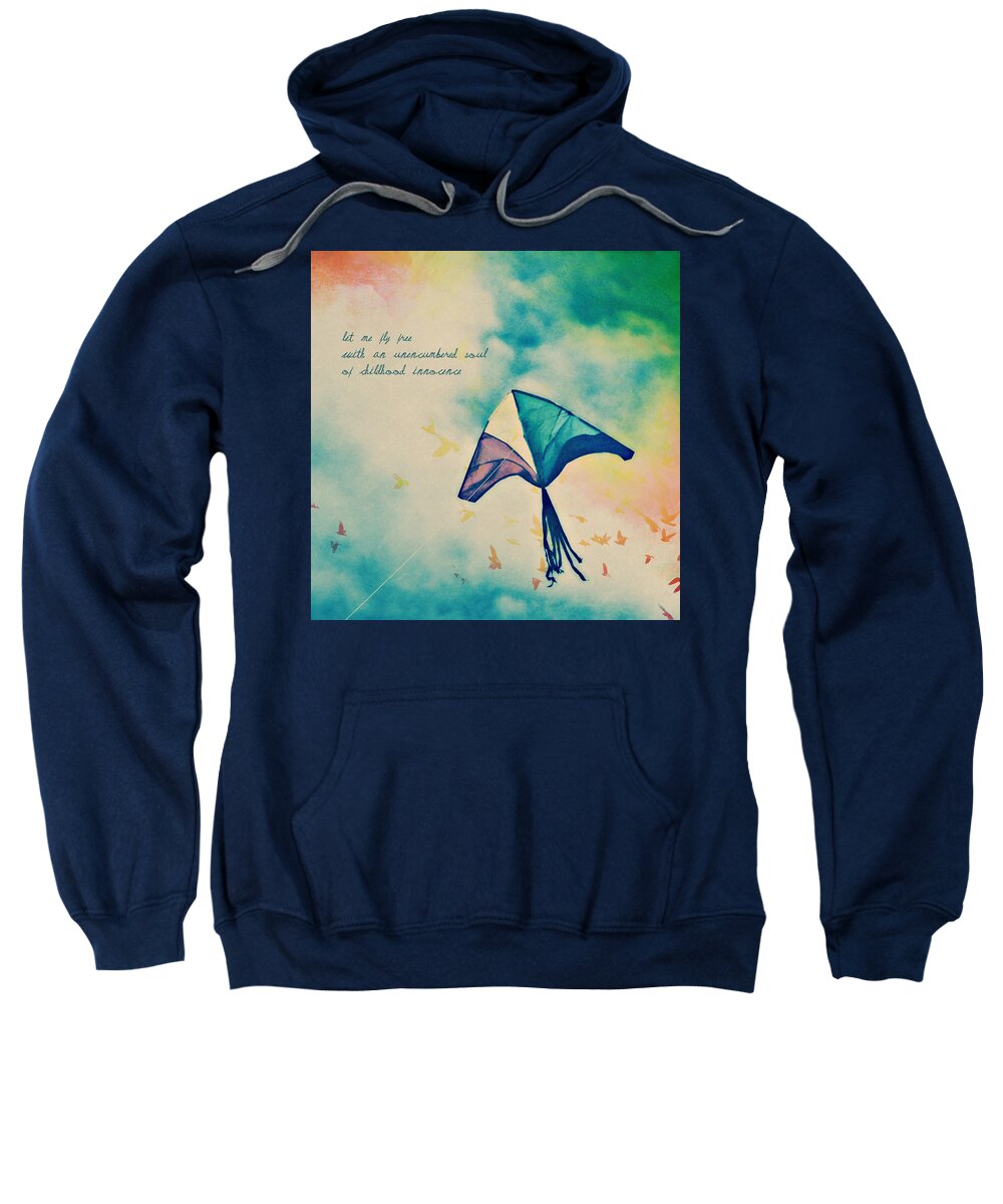 Kite Sweatshirt featuring the photograph Let Me Fly Free by Micki Findlay