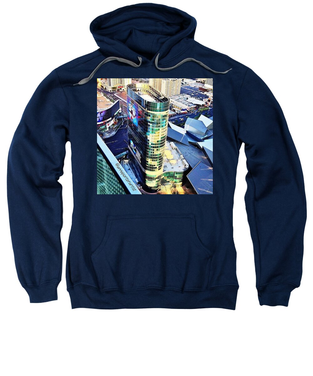 Royalsnappingartists Sweatshirt featuring the photograph Looking Down At The Ill-fated Harmon by Anna Porter
