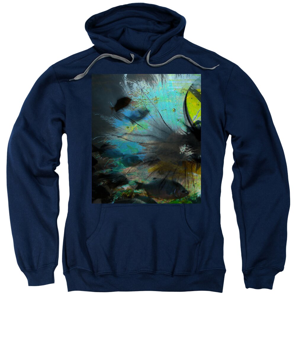 Abstract Art Sweatshirt featuring the photograph Lost Fish by J C