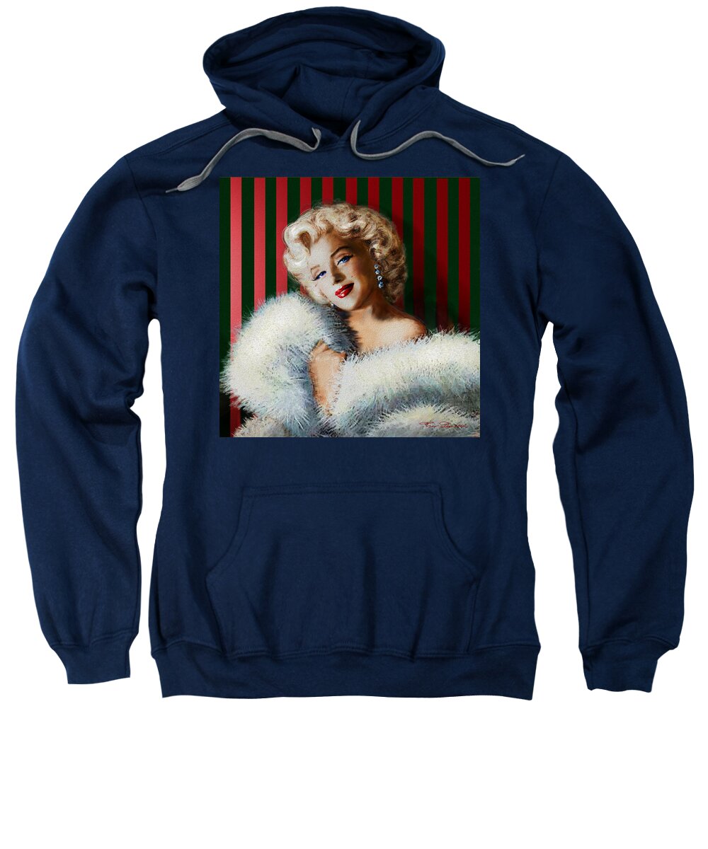 Theo Danella Sweatshirt featuring the painting Marilyn 126 d 3 by Theo Danella