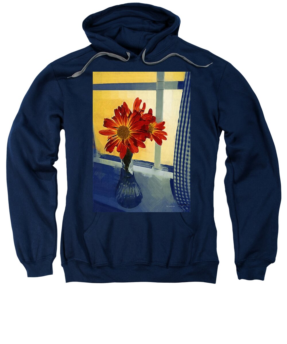 Window Sweatshirt featuring the painting Morning Window by RC DeWinter