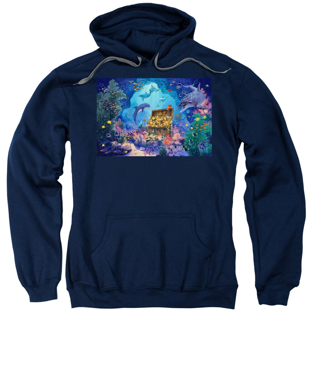 Steve Crisp Sweatshirt featuring the photograph Ocean Grotto by MGL Meiklejohn Graphics Licensing