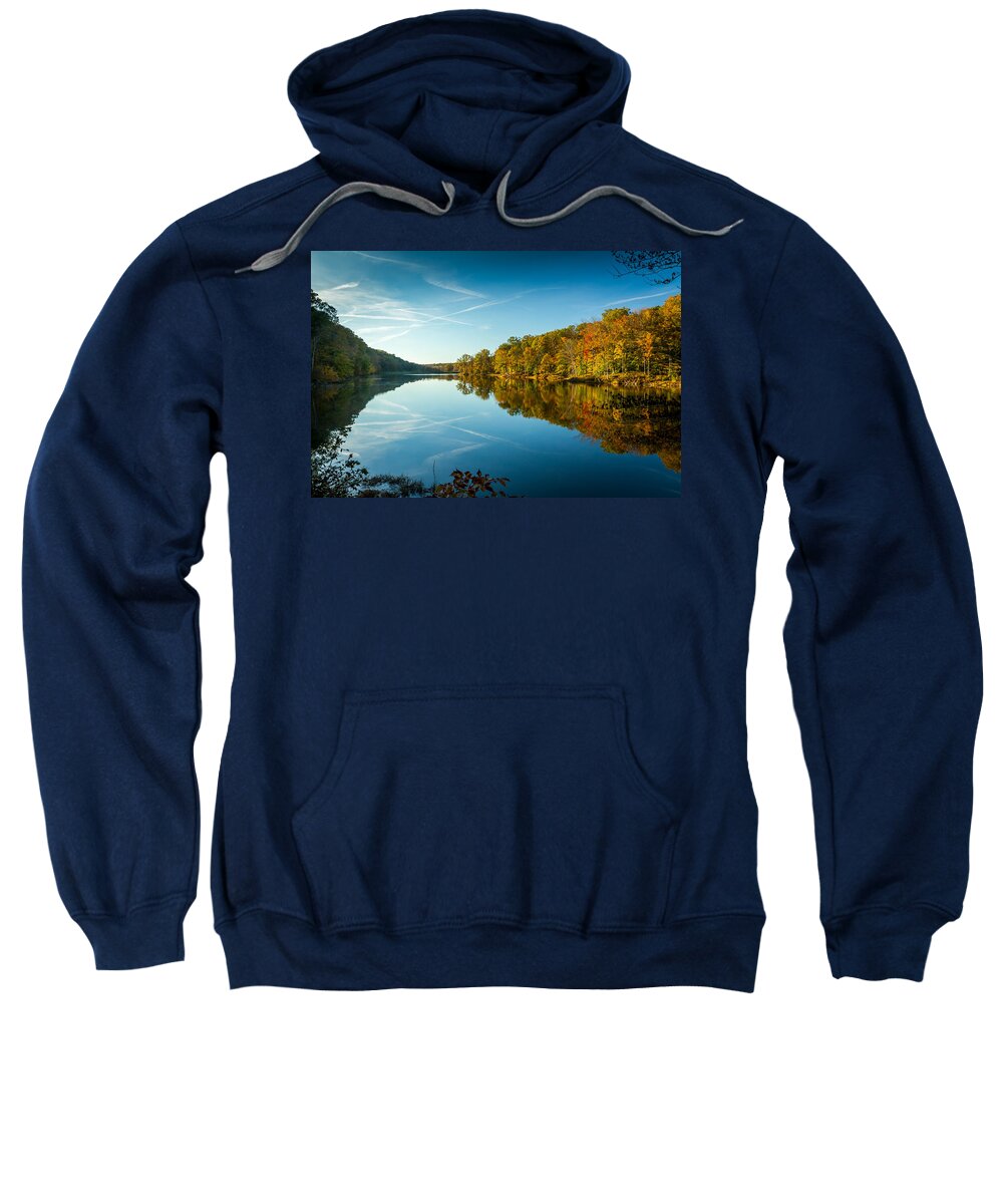 Indiana Sweatshirt featuring the photograph Ogle Lake by Ron Pate