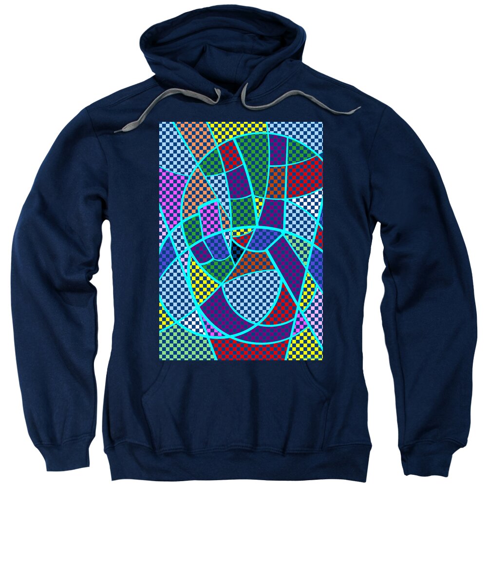 Colorful Sweatshirt featuring the digital art Peace 5 of 12 by Randall J Henrie