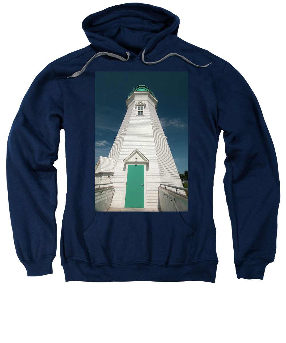 Buildings Sweatshirt featuring the photograph Port Dalhousie Lighthouse 9057 by Guy Whiteley