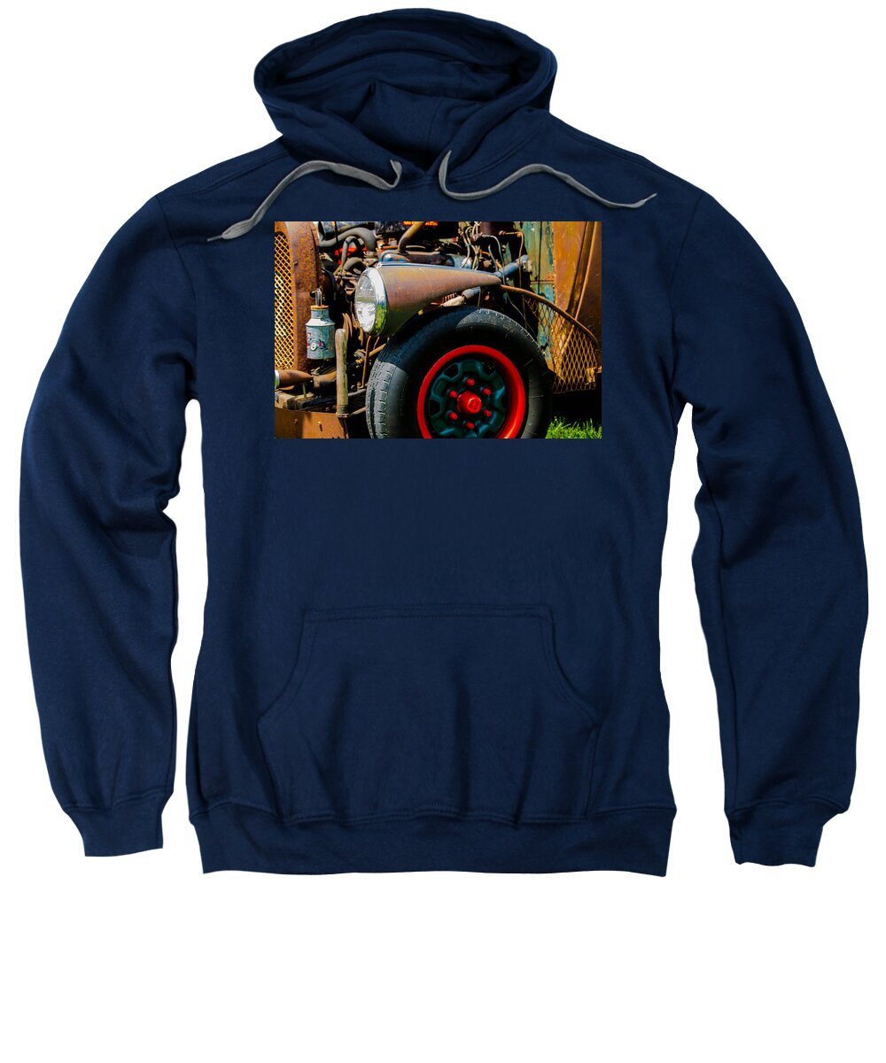Rod Sweatshirt featuring the photograph Rat Rod Fender by Ron Roberts