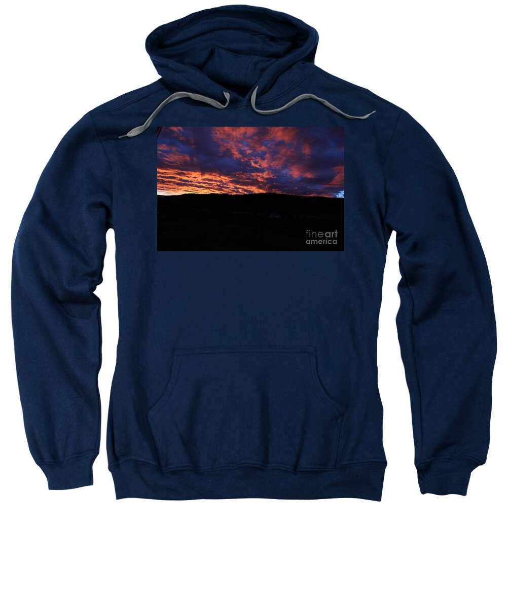 Sunrise Sweatshirt featuring the photograph Red Dawn by Ann E Robson
