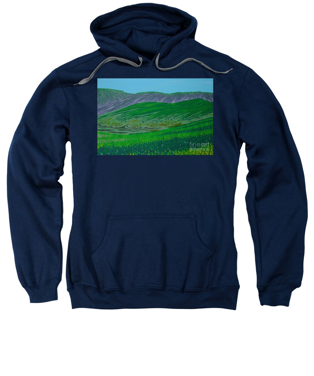 Hands Sweatshirt featuring the painting Rejoice And Be Glad by Doug Miller