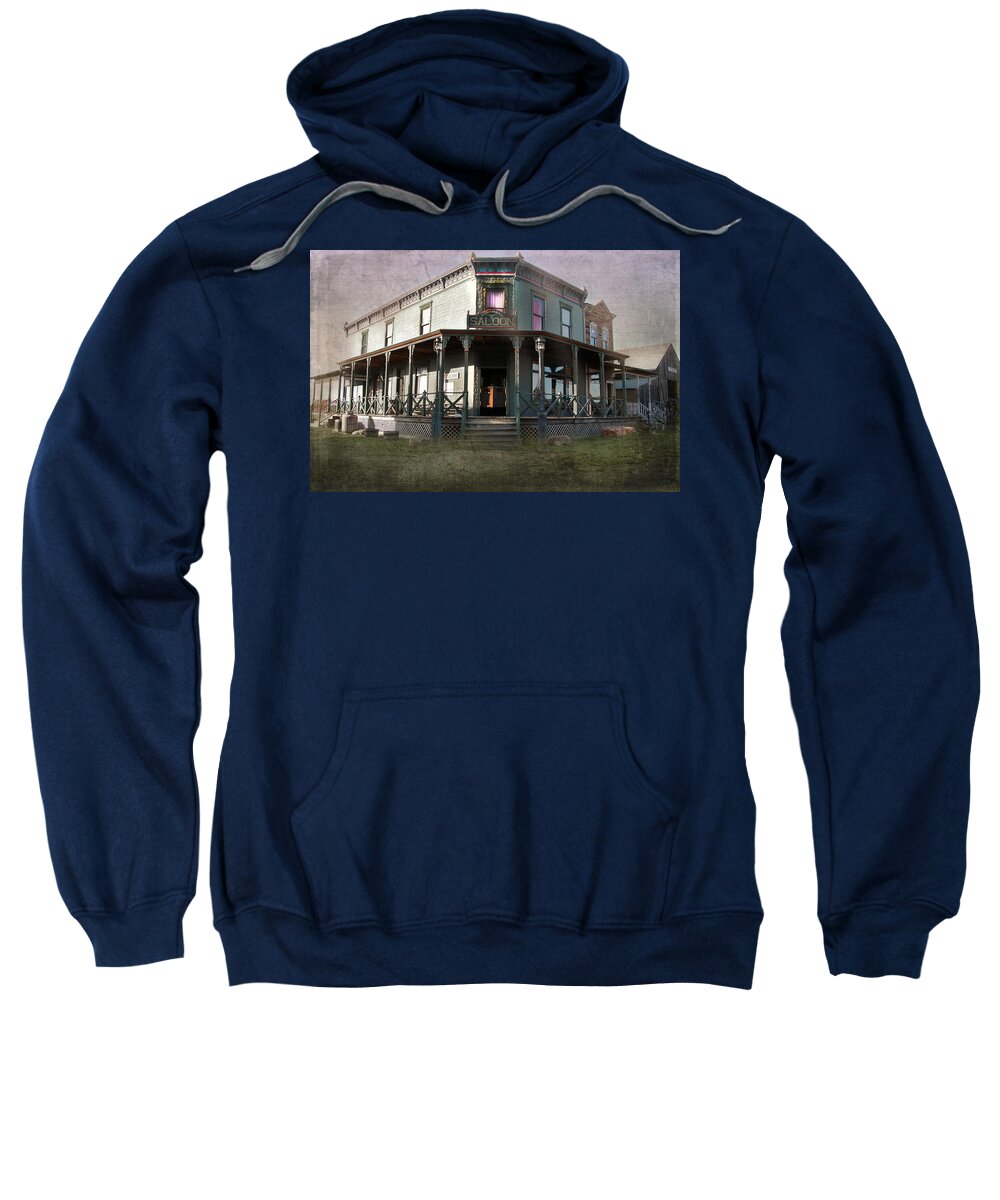 Vintage Sweatshirt featuring the photograph Saloon by Judy Hall-Folde