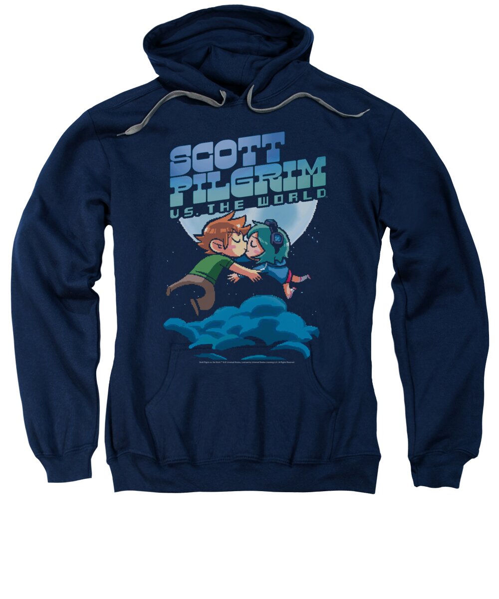 Scott Pilgrim Sweatshirt featuring the digital art Scott Pilgrim - Lovers by Brand A