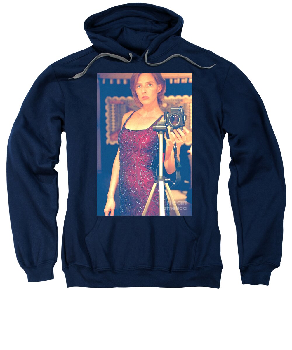 Torso Sweatshirt featuring the photograph Sequined Photographer Number One by Heather Kirk