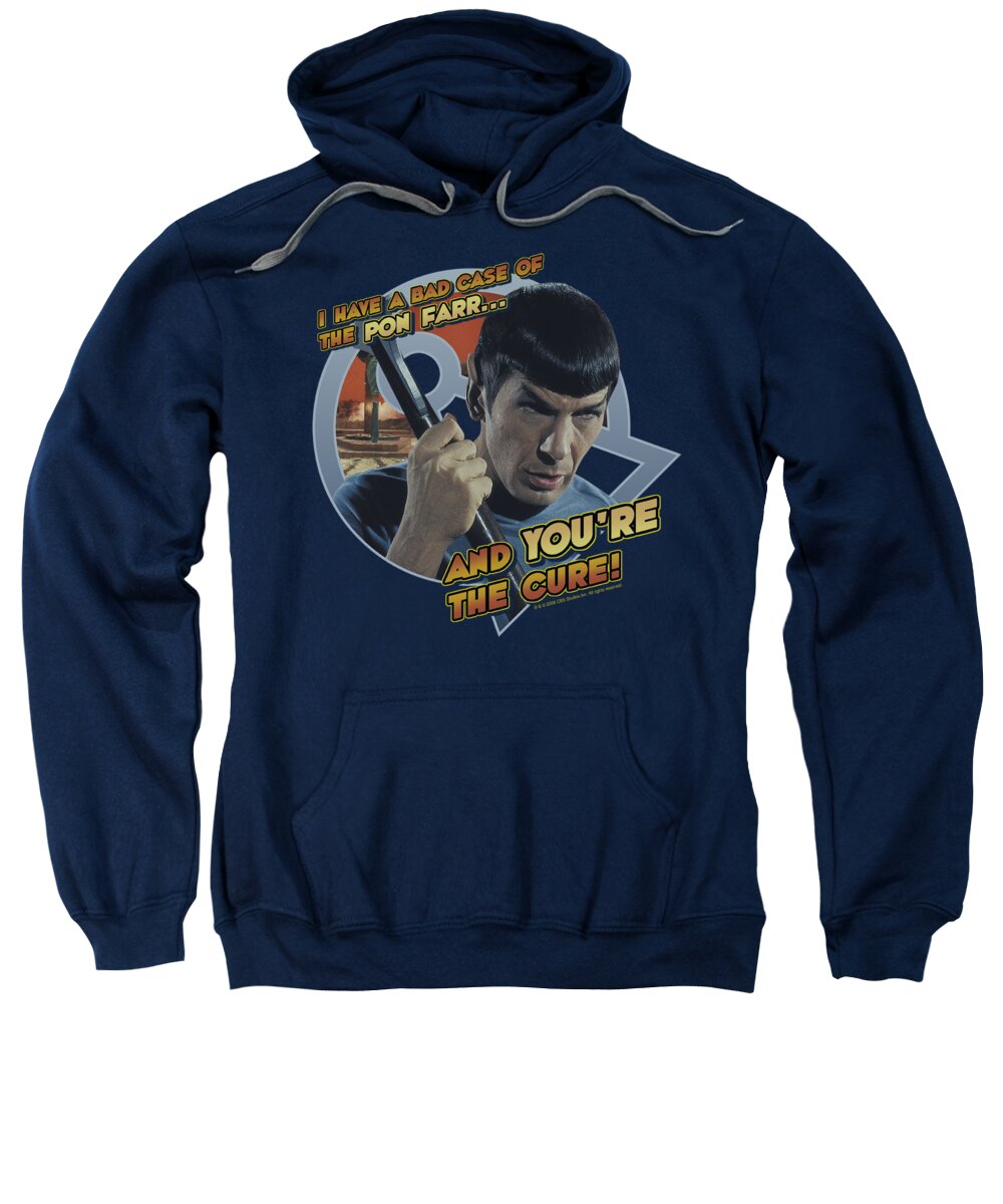Star Trek Sweatshirt featuring the digital art Star Trek - Pon Far by Brand A