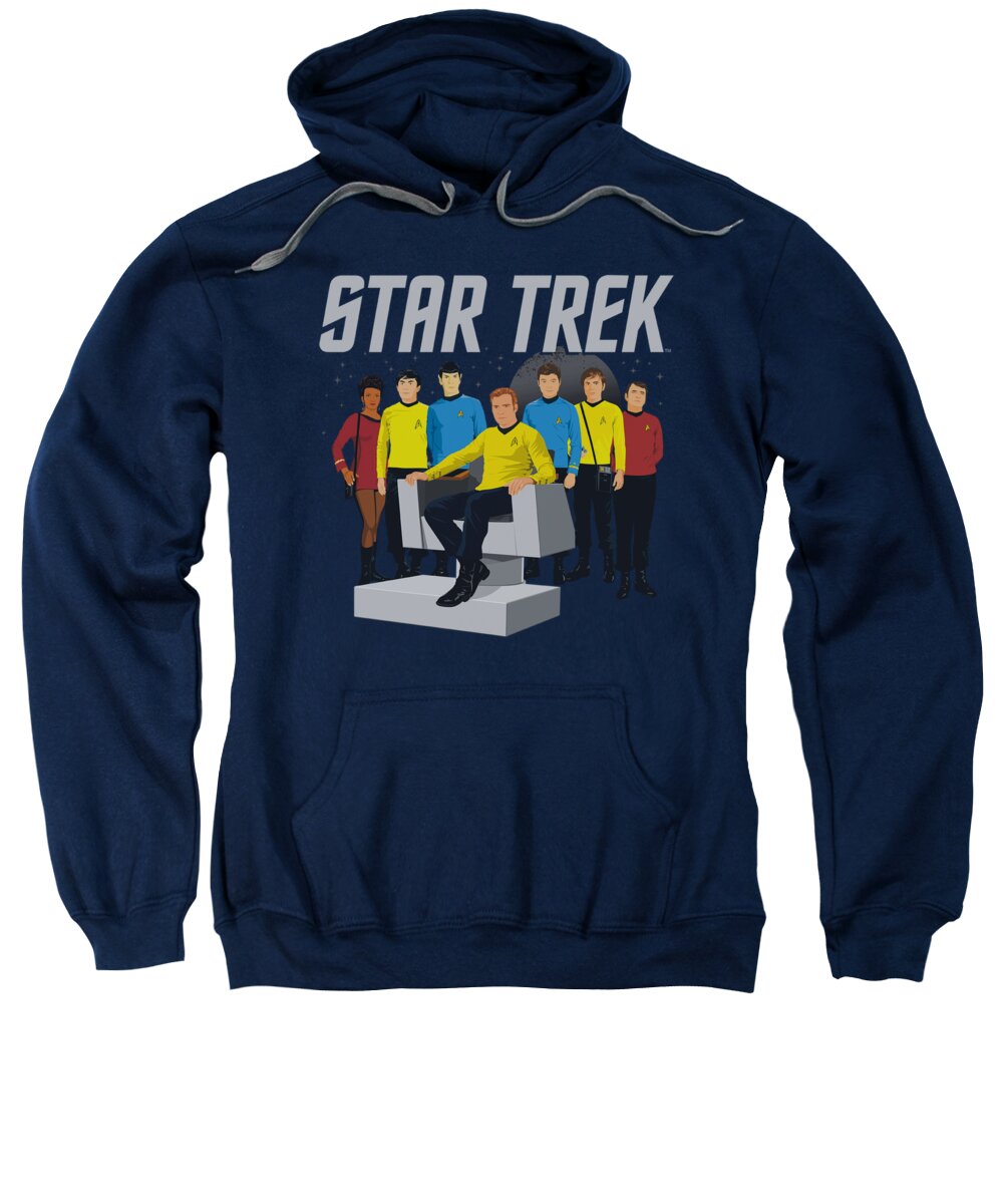 Star Trek Sweatshirt featuring the digital art Star Trek - Vector Crew by Brand A