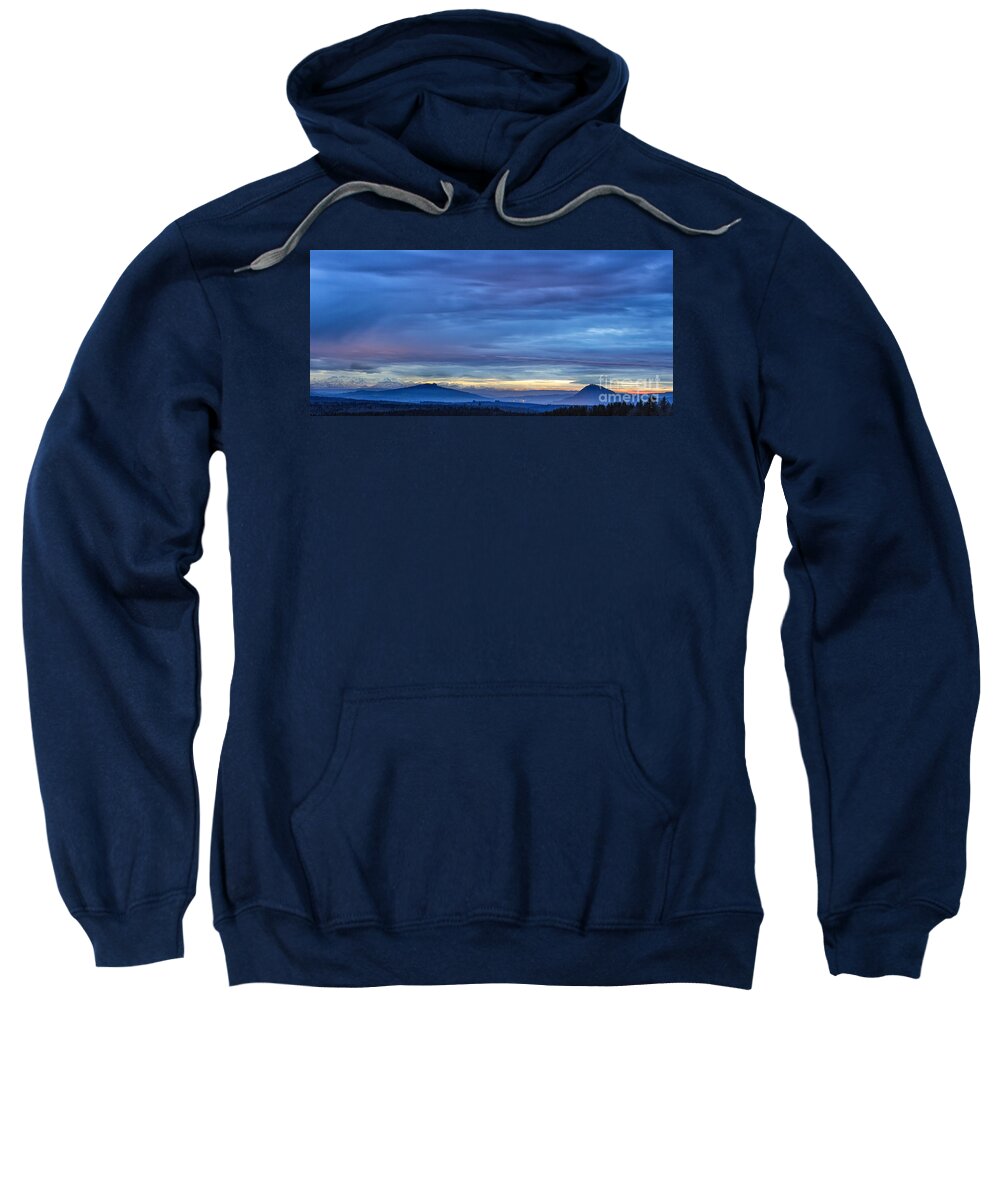 Alps Sweatshirt featuring the photograph Sunset over the Alps by Bernd Laeschke