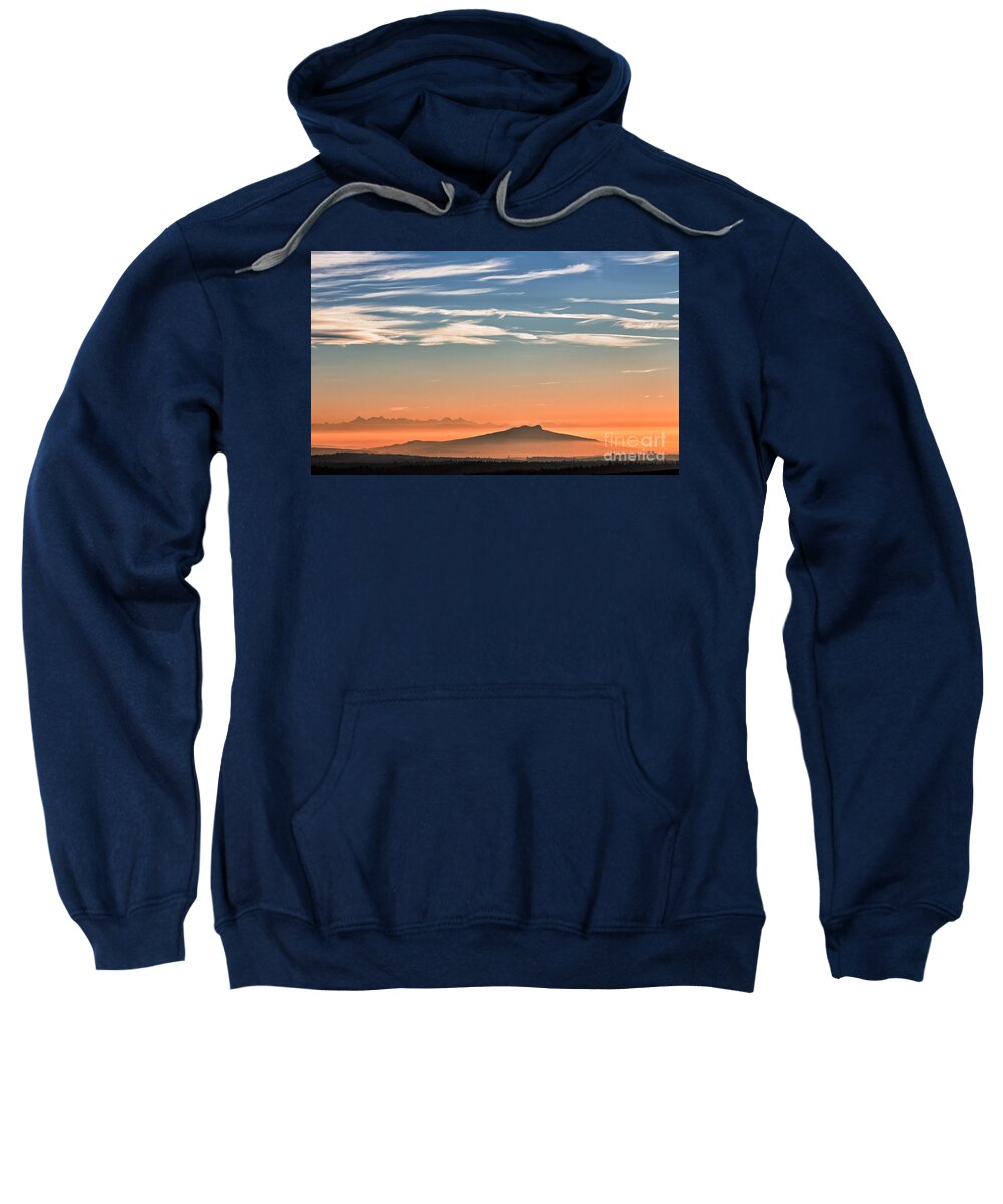 Alps Sweatshirt featuring the photograph Sunset in the Alps by Bernd Laeschke