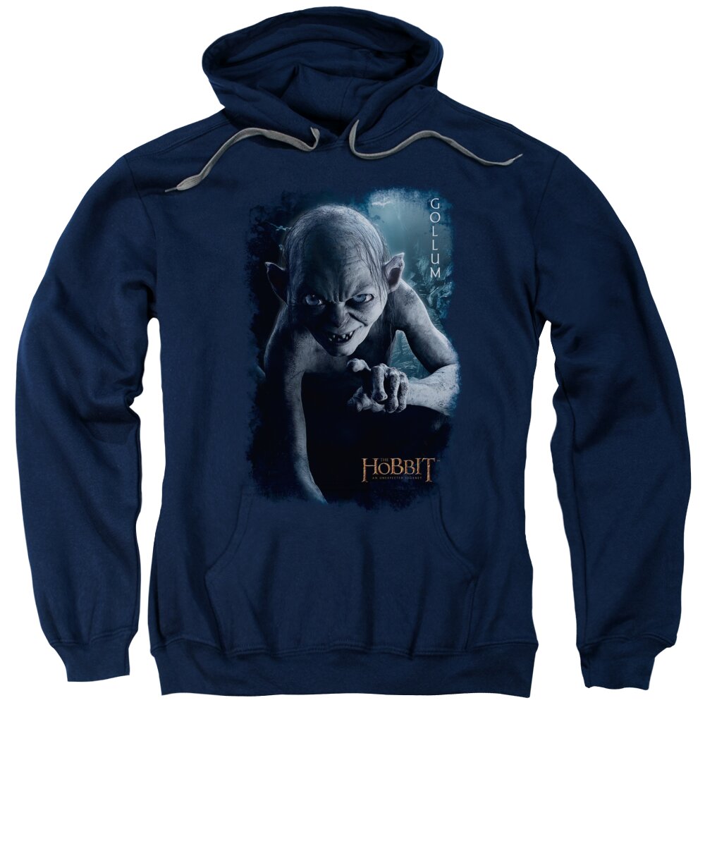 The Hobbit Sweatshirt featuring the digital art The Hobbit - Gollum Poster by Brand A