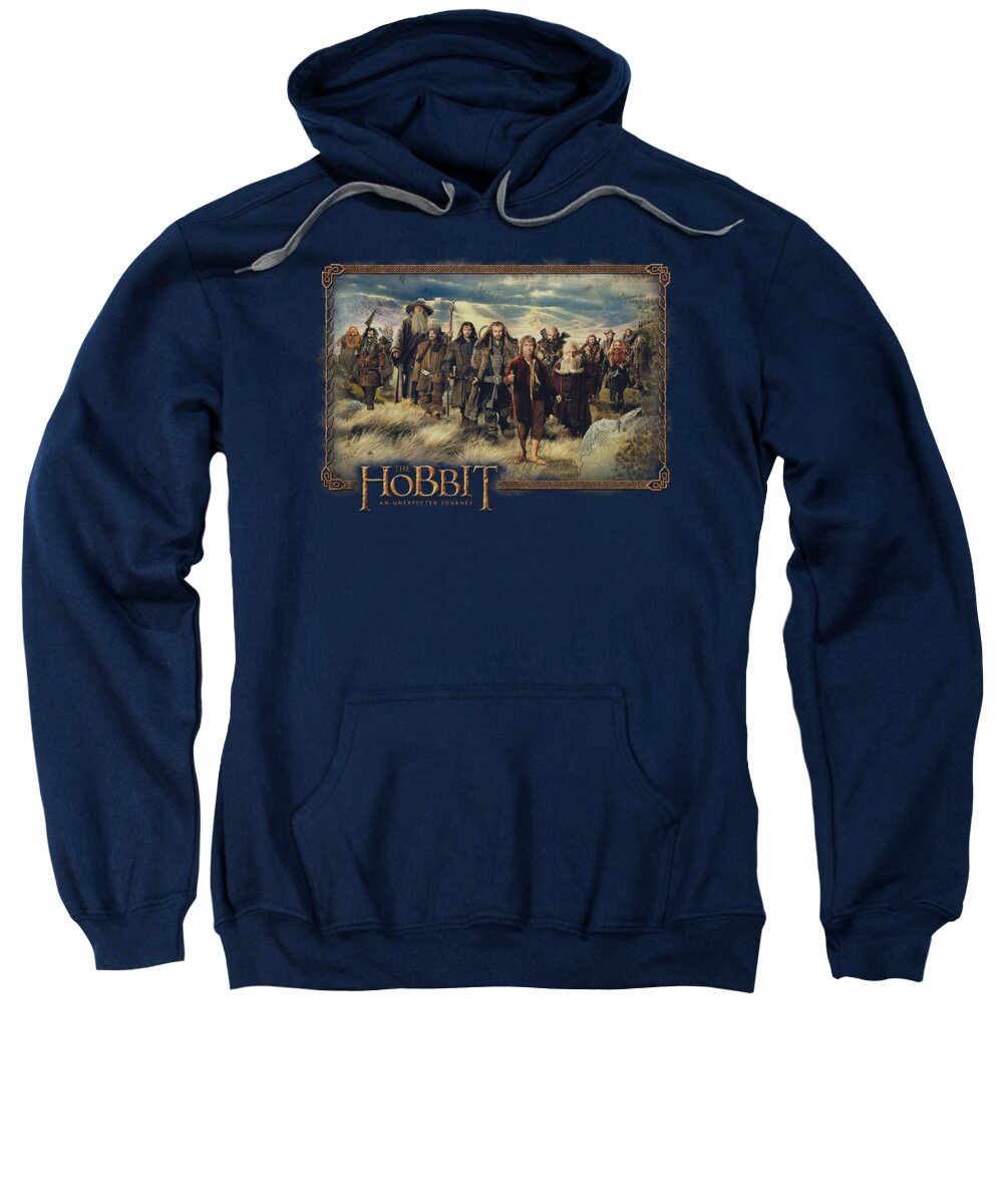 The Hobbit Sweatshirt featuring the digital art The Hobbit - Hobbit And Company by Brand A