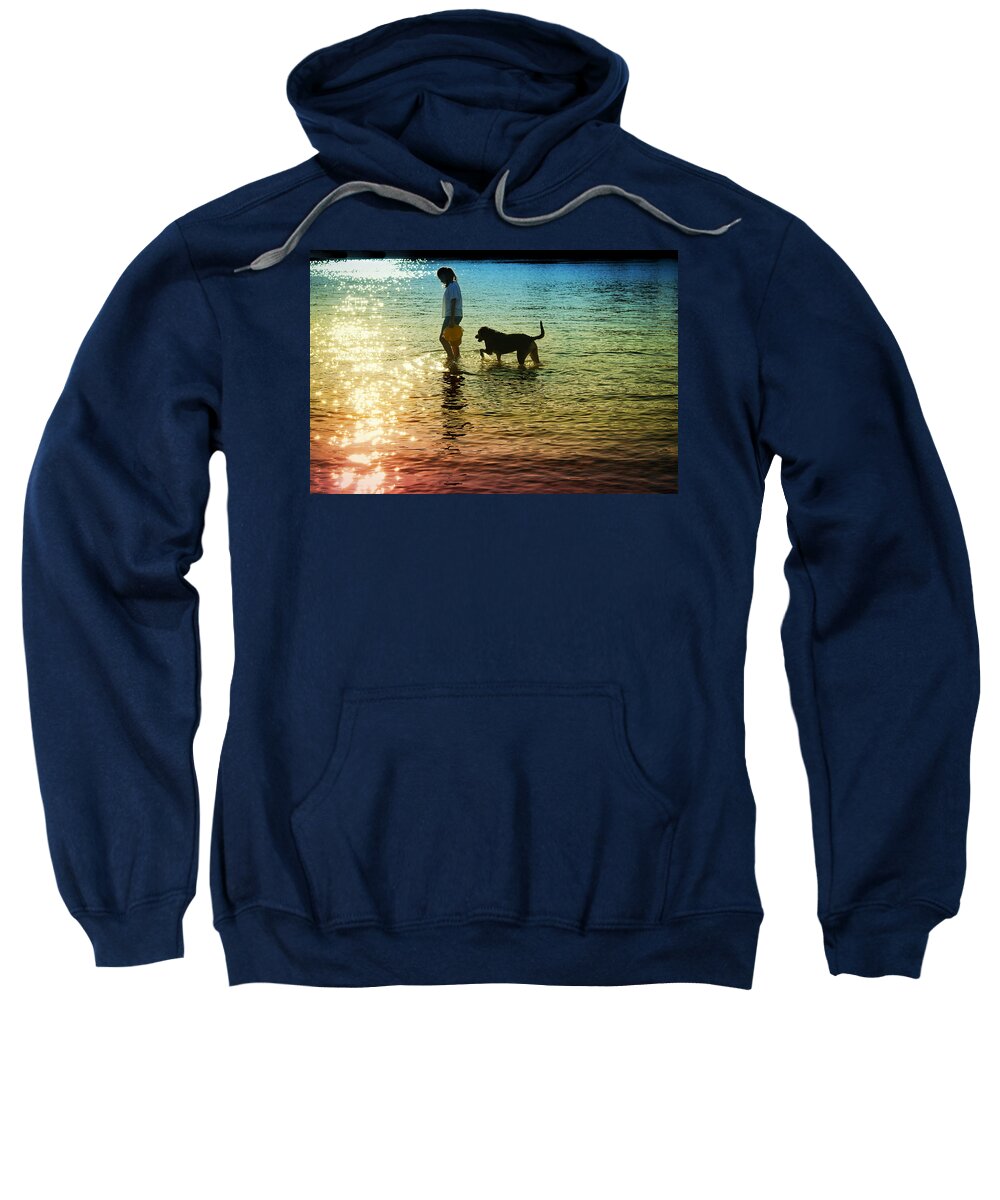 Dog Sweatshirt featuring the photograph Tripping The Light Fantastic by Laura Fasulo