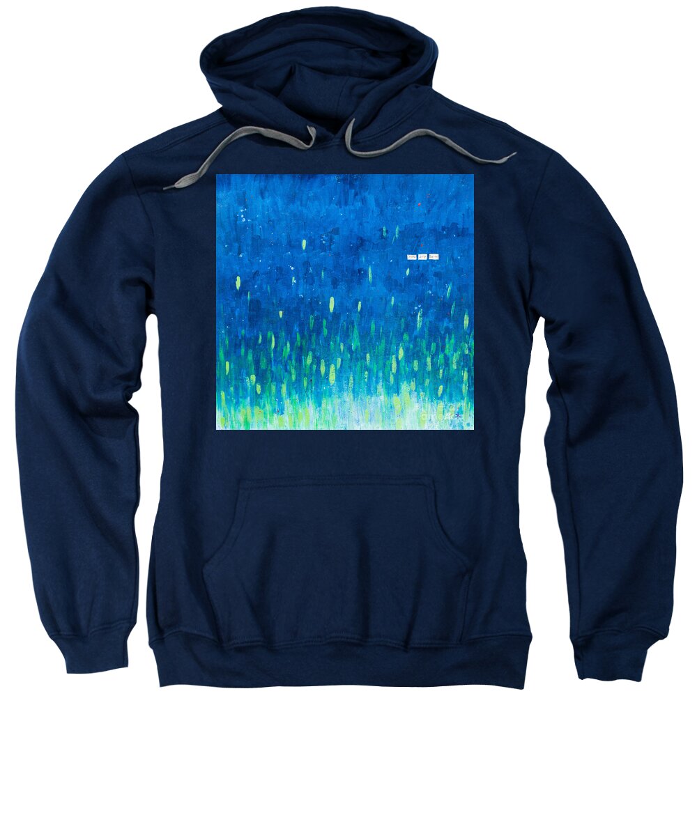  Sweatshirt featuring the painting You Are Here by Stefanie Forck