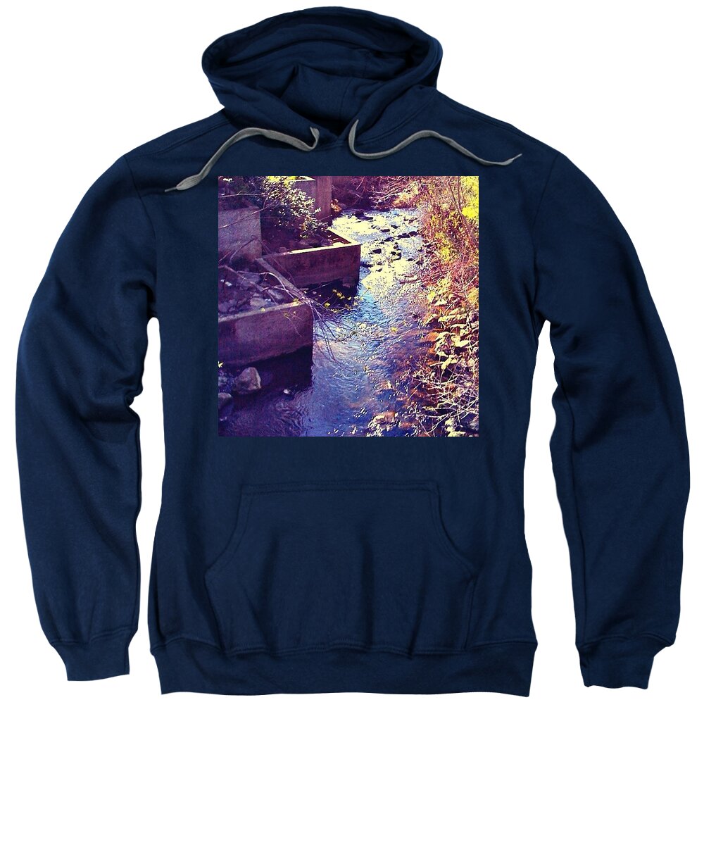 All_shots Sweatshirt featuring the photograph And A River Runs Through It #napa_ca by Anna Porter