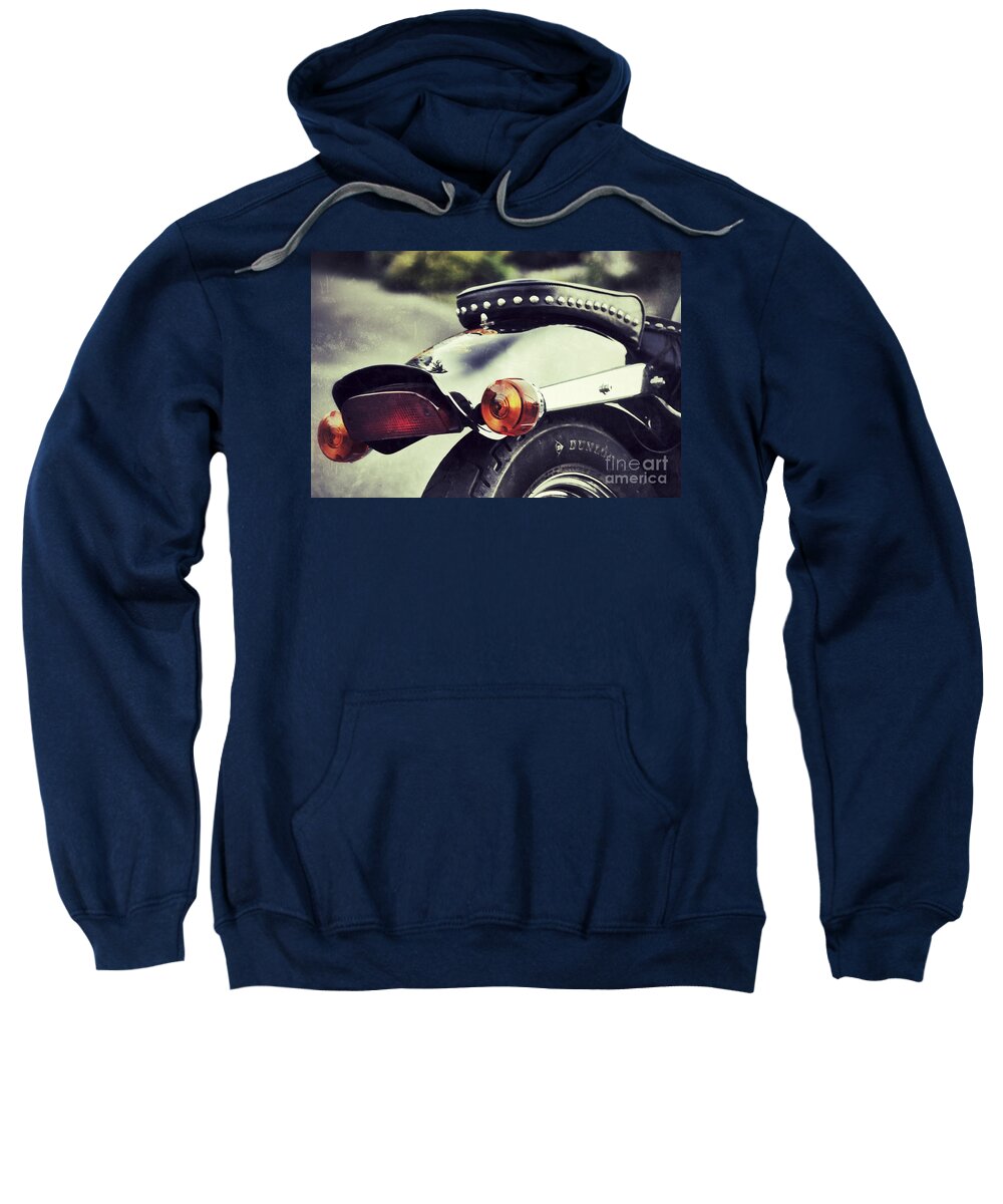 Motorcycle Sweatshirt featuring the photograph The End by Traci Cottingham