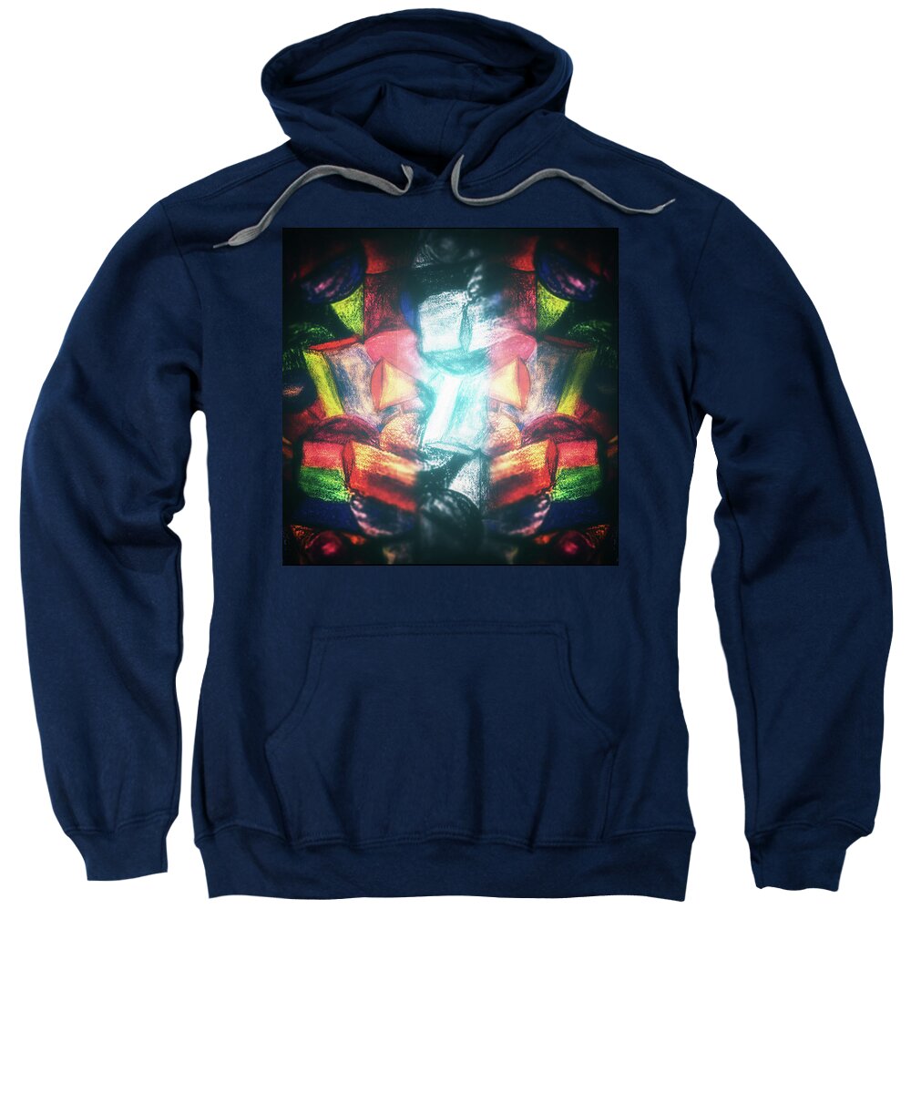 Abstract Sweatshirt featuring the photograph Chaos #1 by James Bethanis