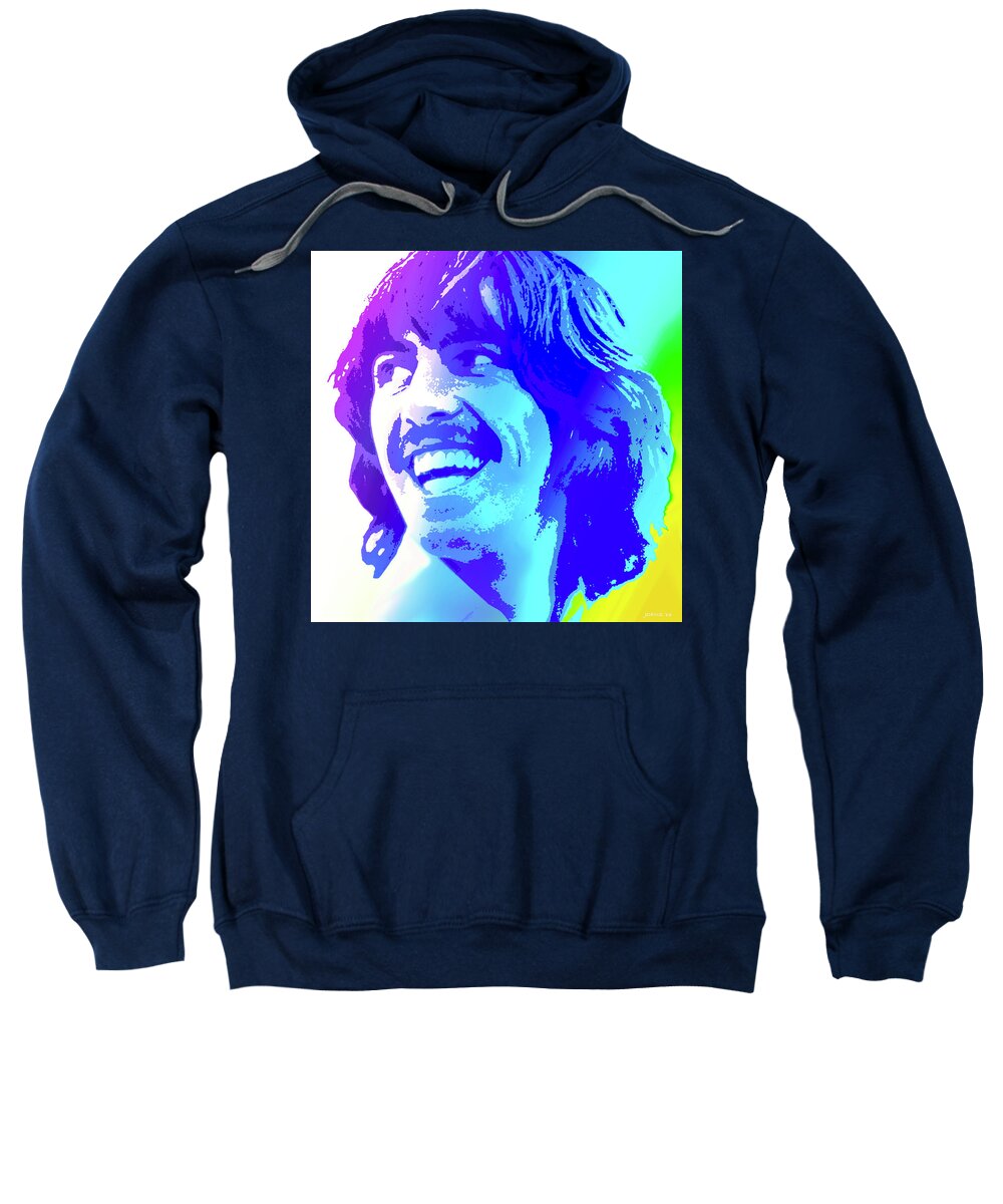 George Harrison Sweatshirt featuring the digital art George Harrison #2 by Greg Joens