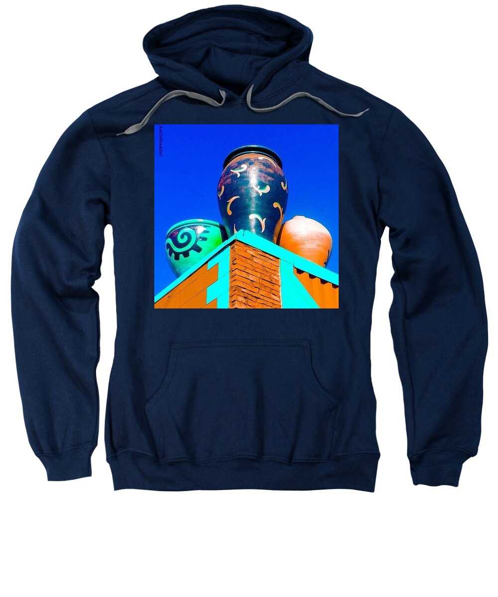 Beautiful Sweatshirt featuring the photograph Love These #cloudless #bluesky Days In #1 by Austin Tuxedo Cat