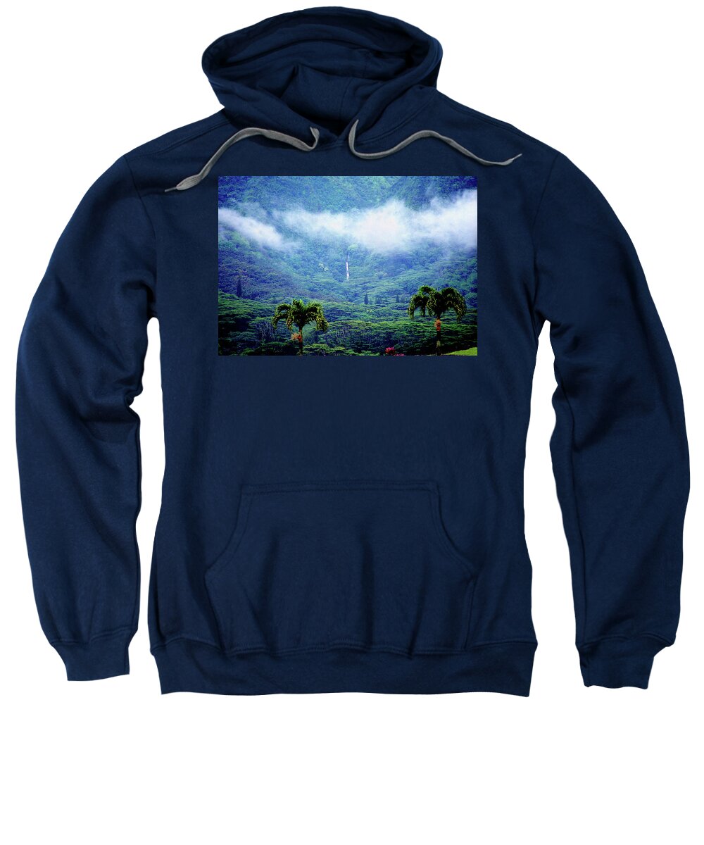 Manoa Sweatshirt featuring the photograph Manoa Mist #1 by Kevin Smith