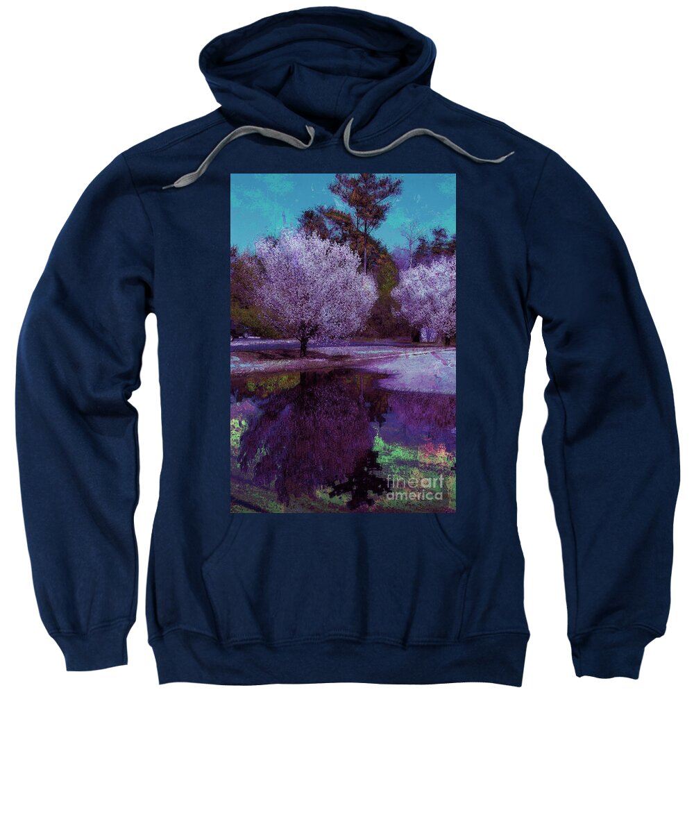 Trees Sweatshirt featuring the photograph Reflections #3 by Donna Bentley