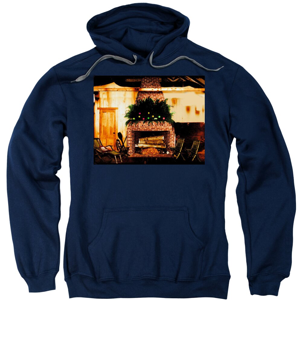 Christmas Sweatshirt featuring the digital art A Very Simple Christmas by Cliff Wilson