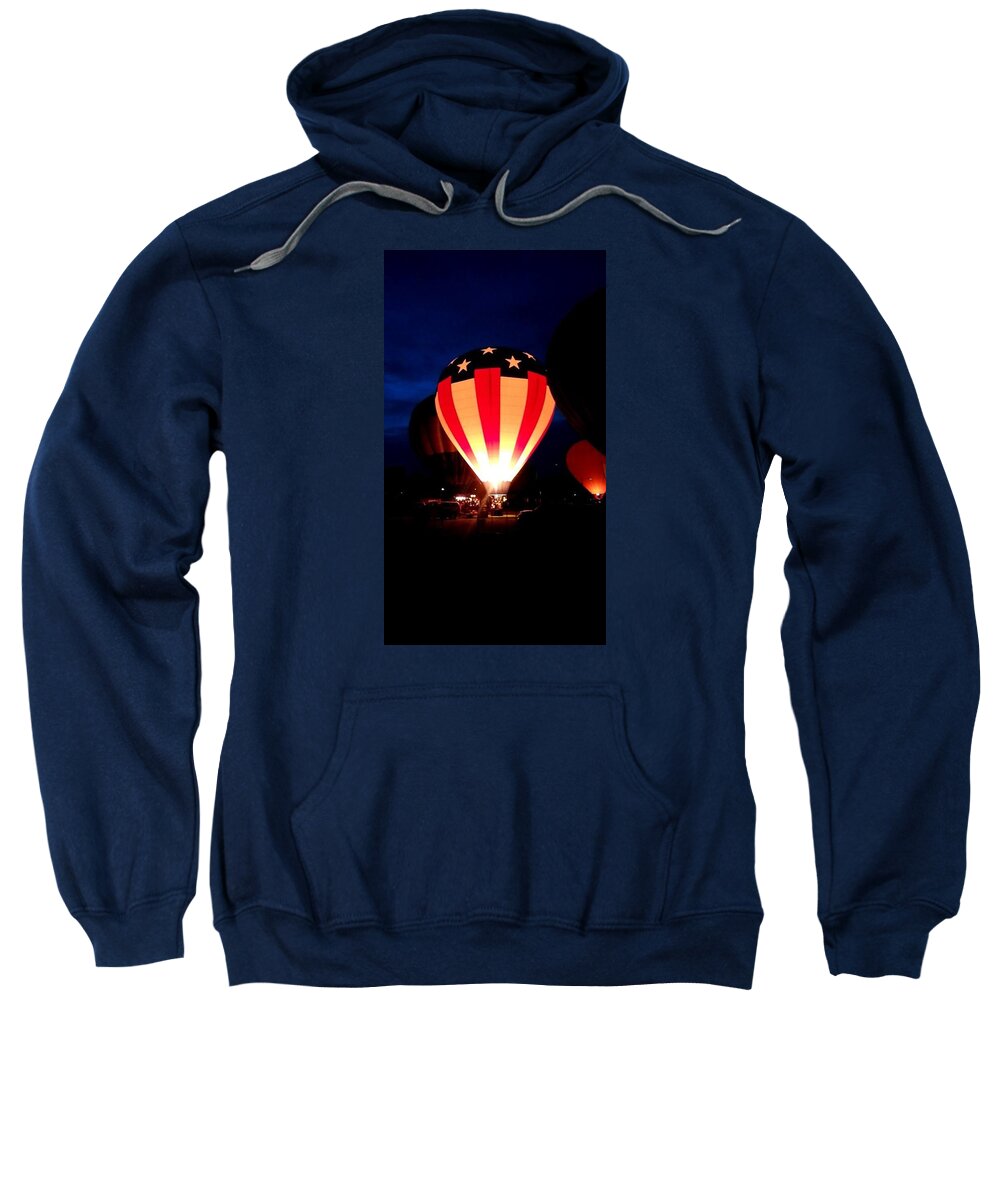 American Sweatshirt featuring the photograph American Balloon by Lizze Cole