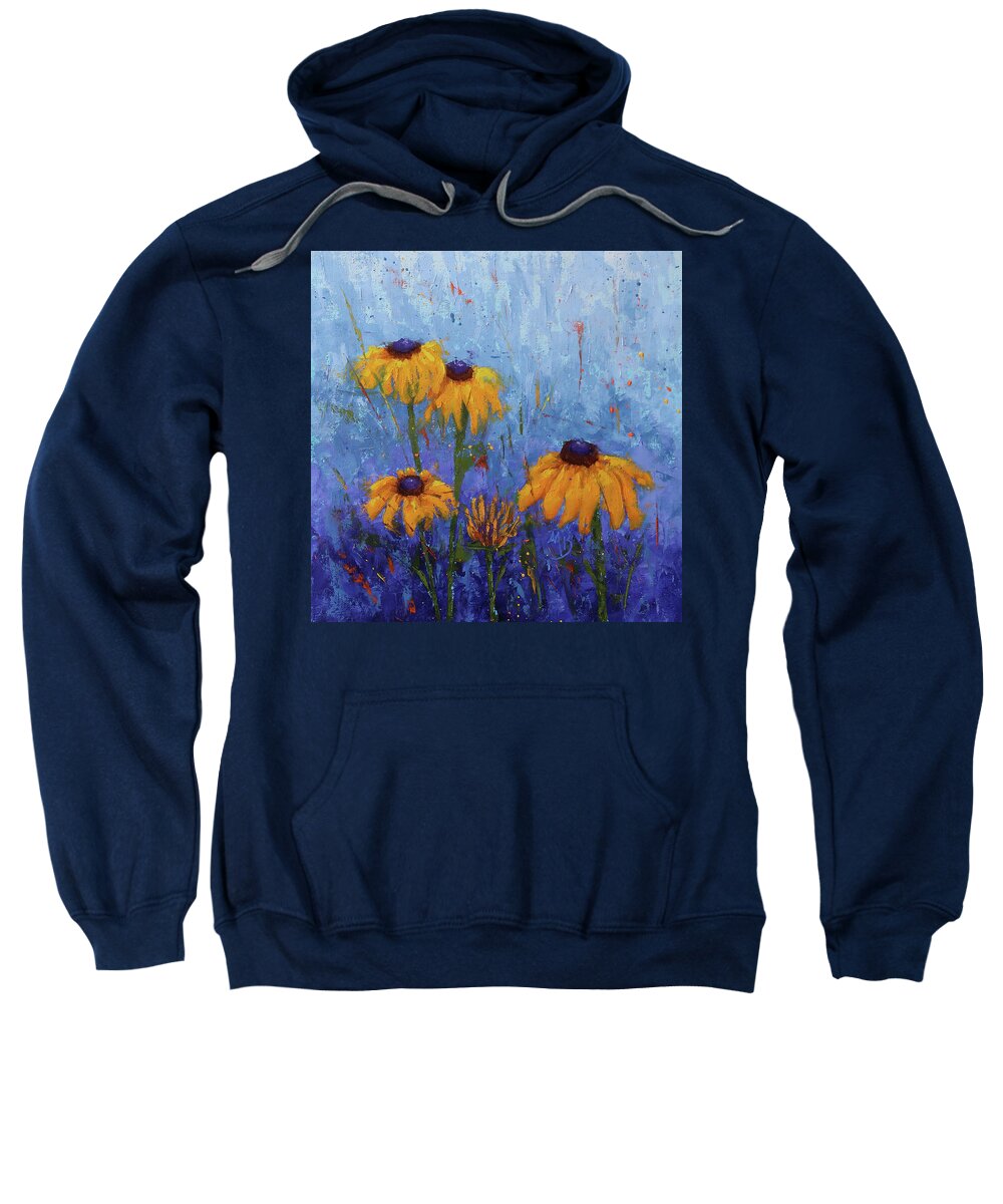 Flowers Sweatshirt featuring the painting Black-eyed Susans by Monica Burnette