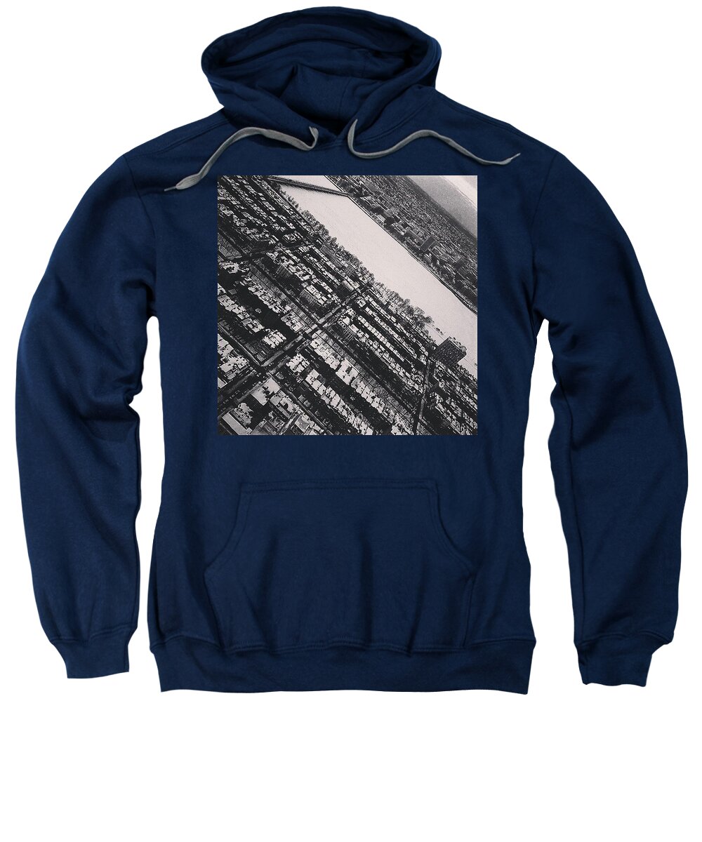 East Coast Sweatshirt featuring the photograph Black And White Boston by Kate Arsenault 