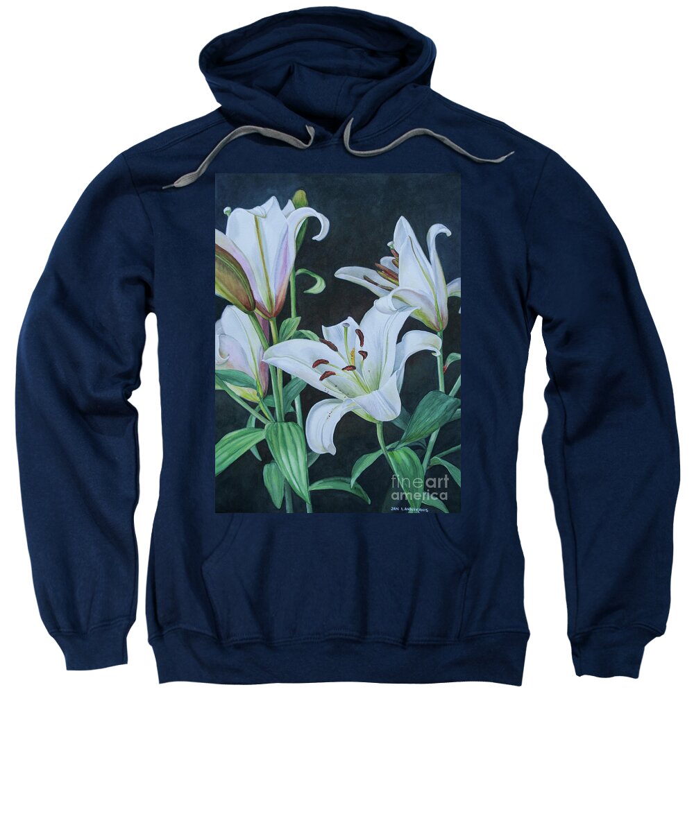 Jan Lawnikanis Sweatshirt featuring the painting Bred For Beauty by Jan Lawnikanis