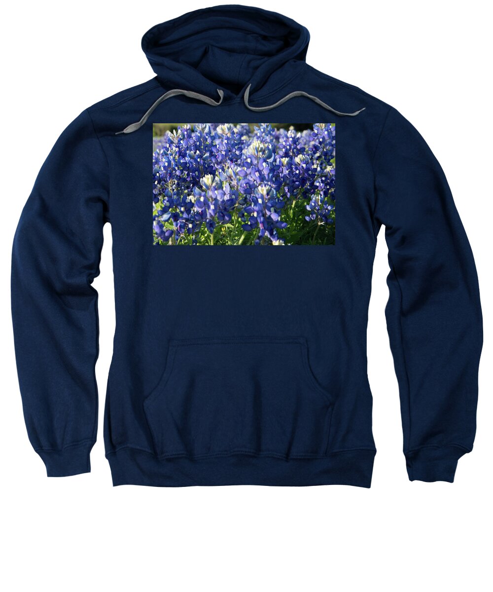 Bluebonnet Sweatshirt featuring the photograph Bright Bluebonnets by Frank Madia