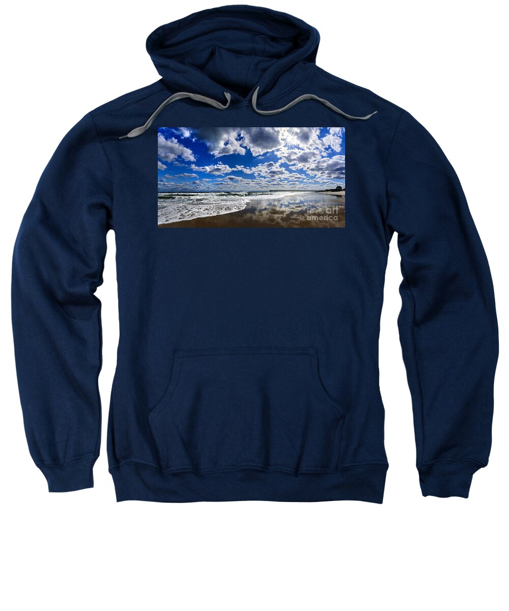 Surf City Sweatshirt featuring the photograph Brilliant Clouds by DJA Images