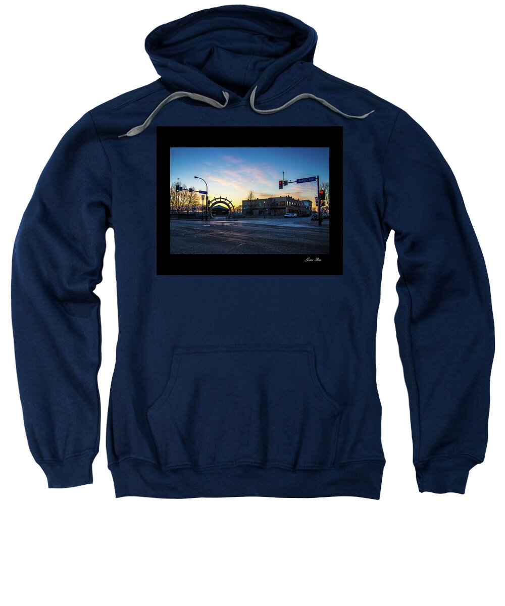 Demers Avenue Sweatshirt featuring the photograph Demers Morning by Jana Rosenkranz
