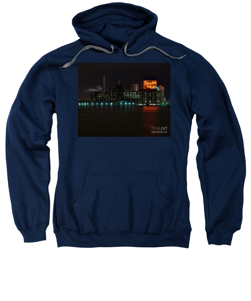 Tonemapped Sweatshirt featuring the photograph Domino Sugars Wide by Mark Dodd